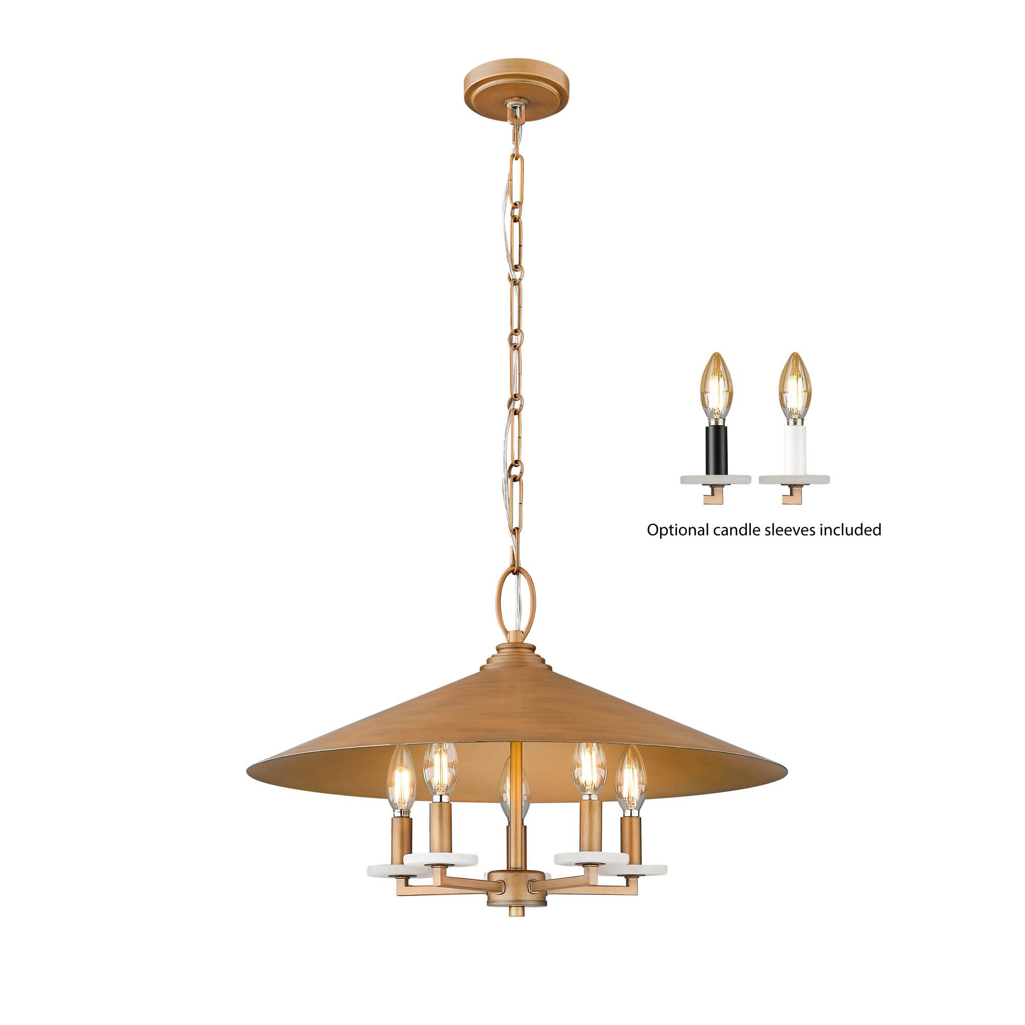 Shown in Signature Gold finish and Signature Gold glass and Signature Gold shade