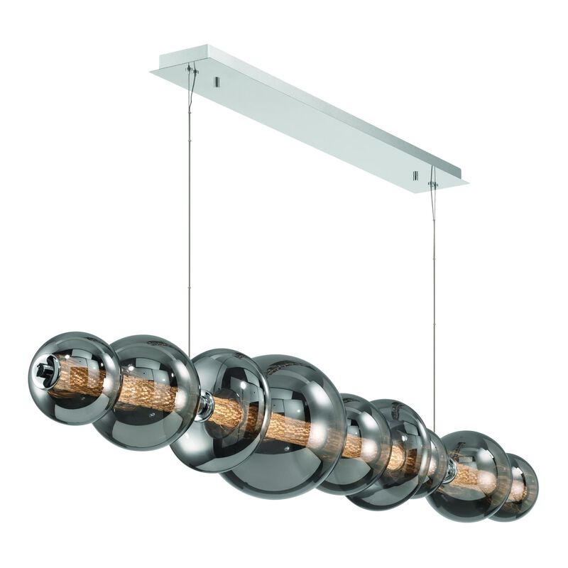 Atomo Large Linear Chandelier by Eurofase Lighting