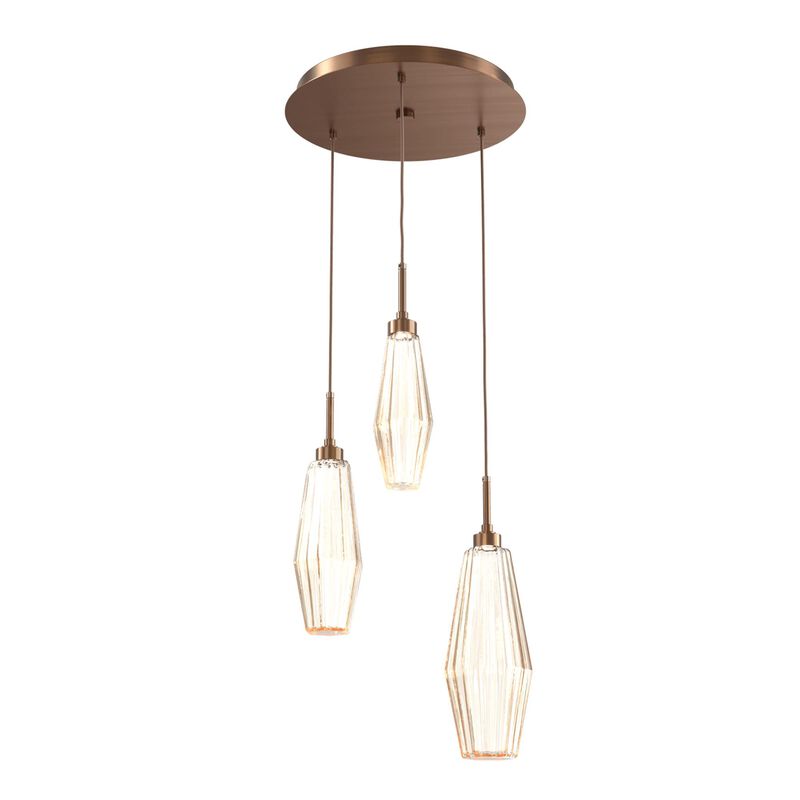 Aalto 17 Inch 3 Light Multi Light Pendant by Hammerton Studio