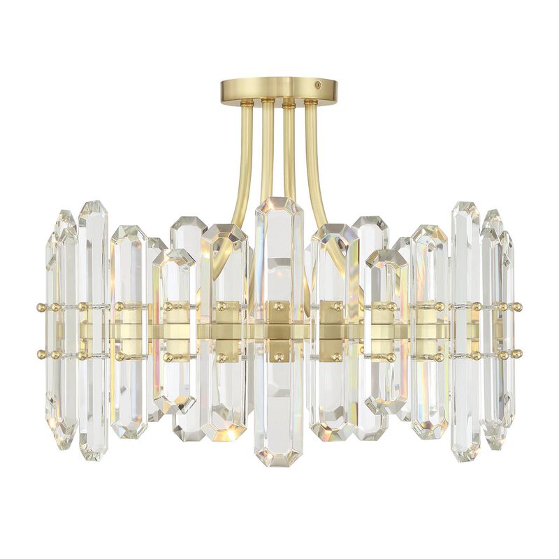 Bolton 21 Inch 4 Light Semi Flush Mount by Crystorama