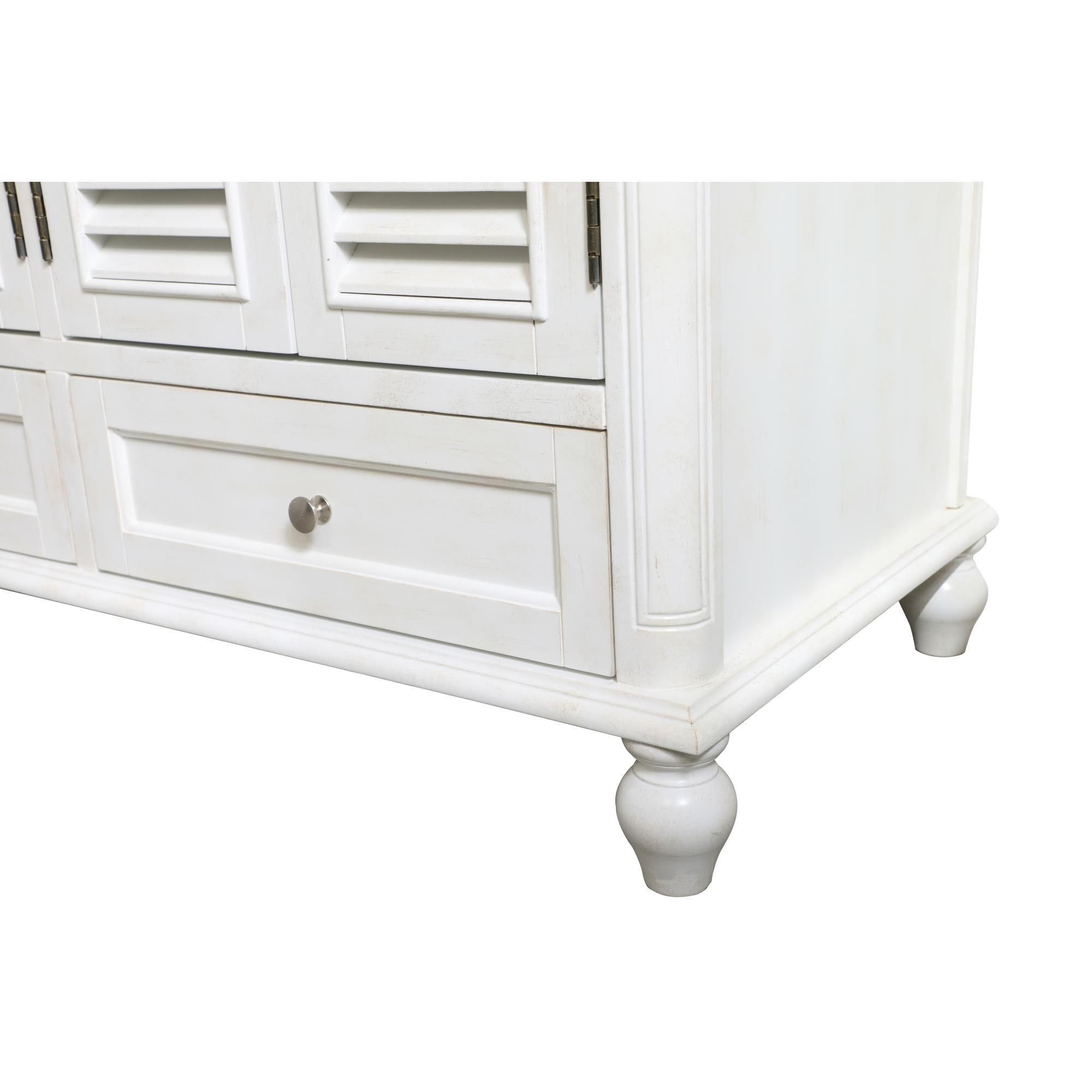 Shown in Antique White finish