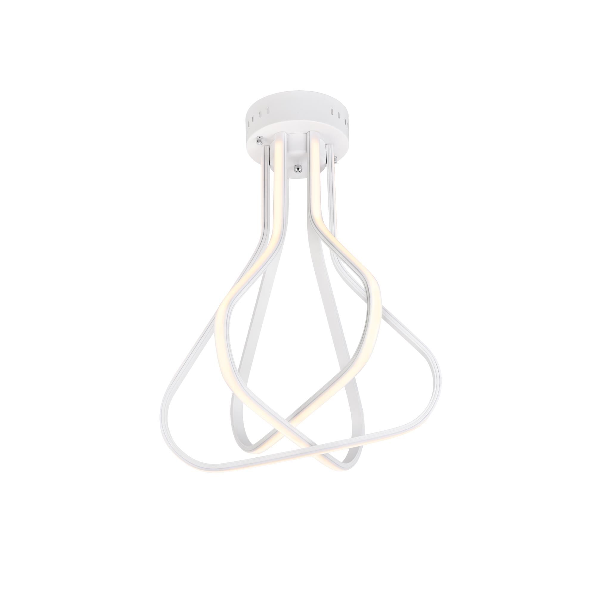 Dahlia 18 Inch 3 Light LED Flush Mount by Elegant Lighting