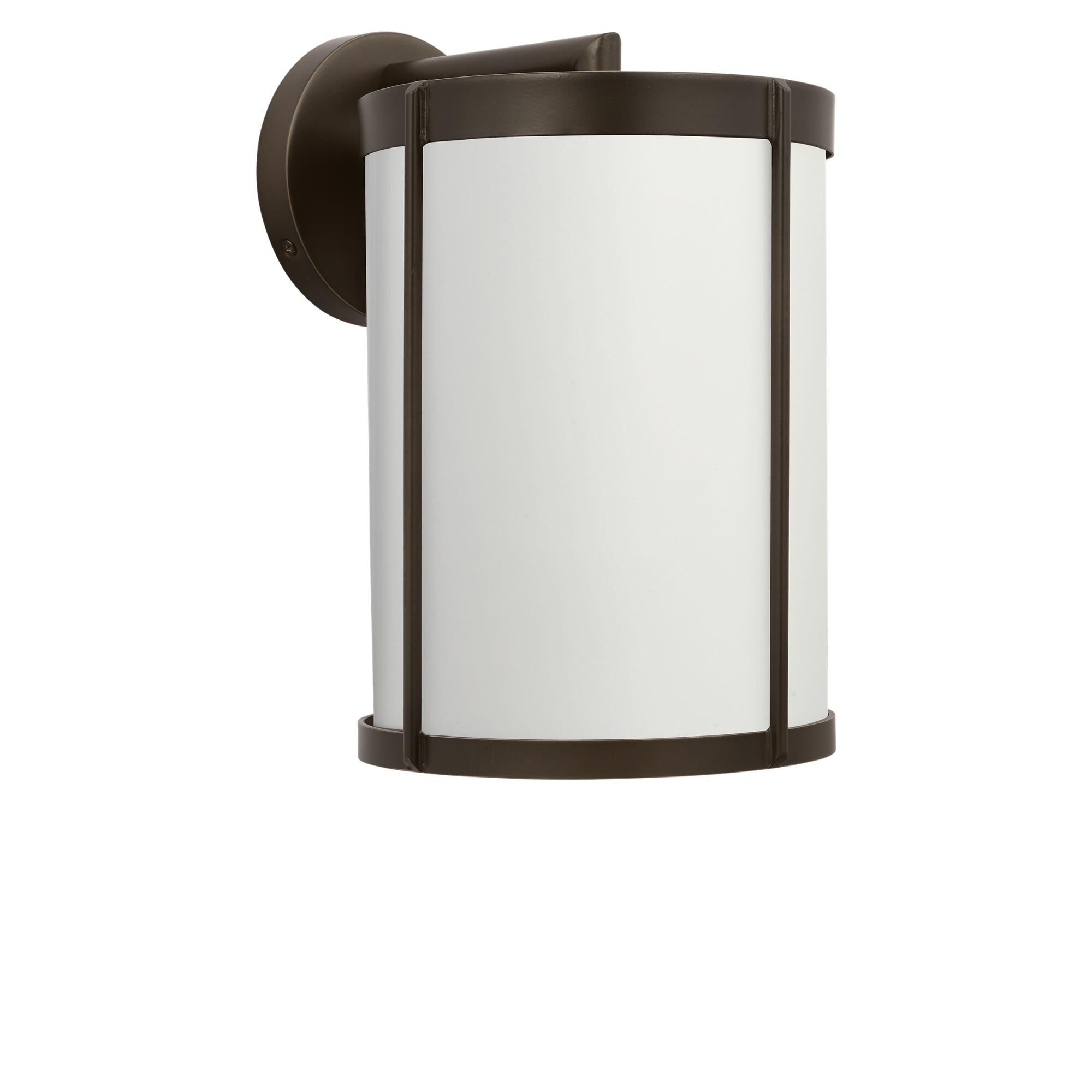 Shown in Antique Bronze finish and White Aluminum shade