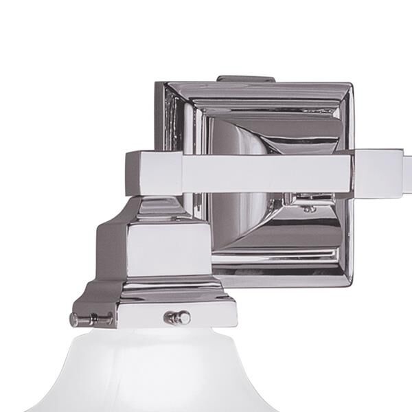 Shown in Chrome finish and Square glass