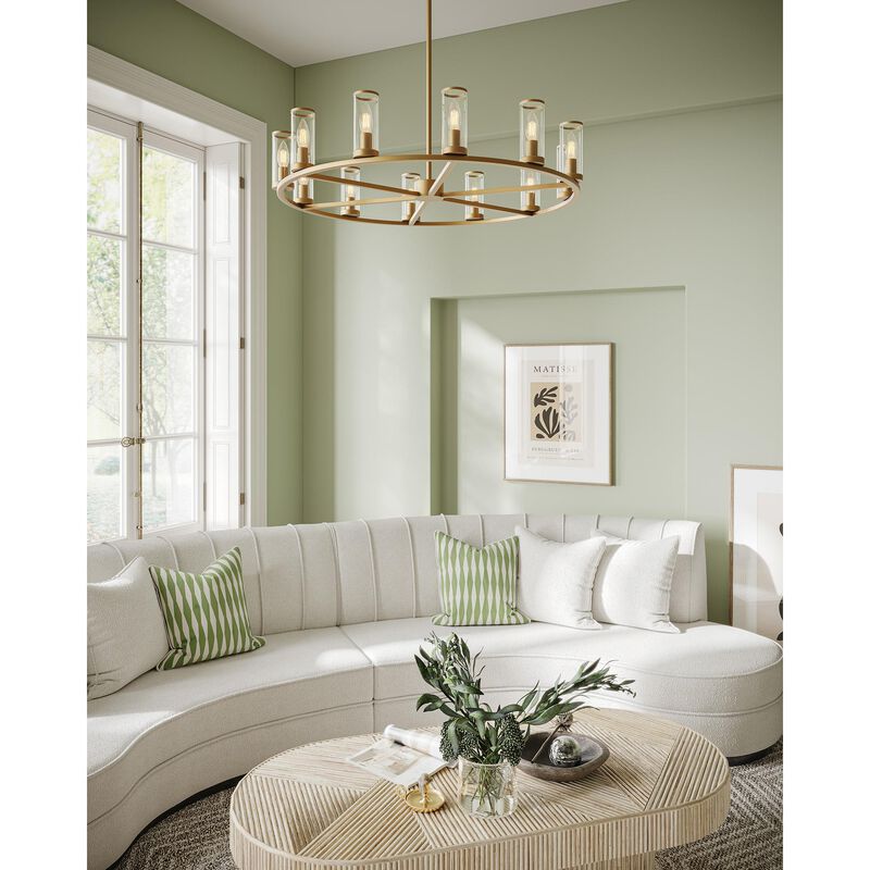 Revolve 33 Inch 12 Light Chandelier by Alora Lighting