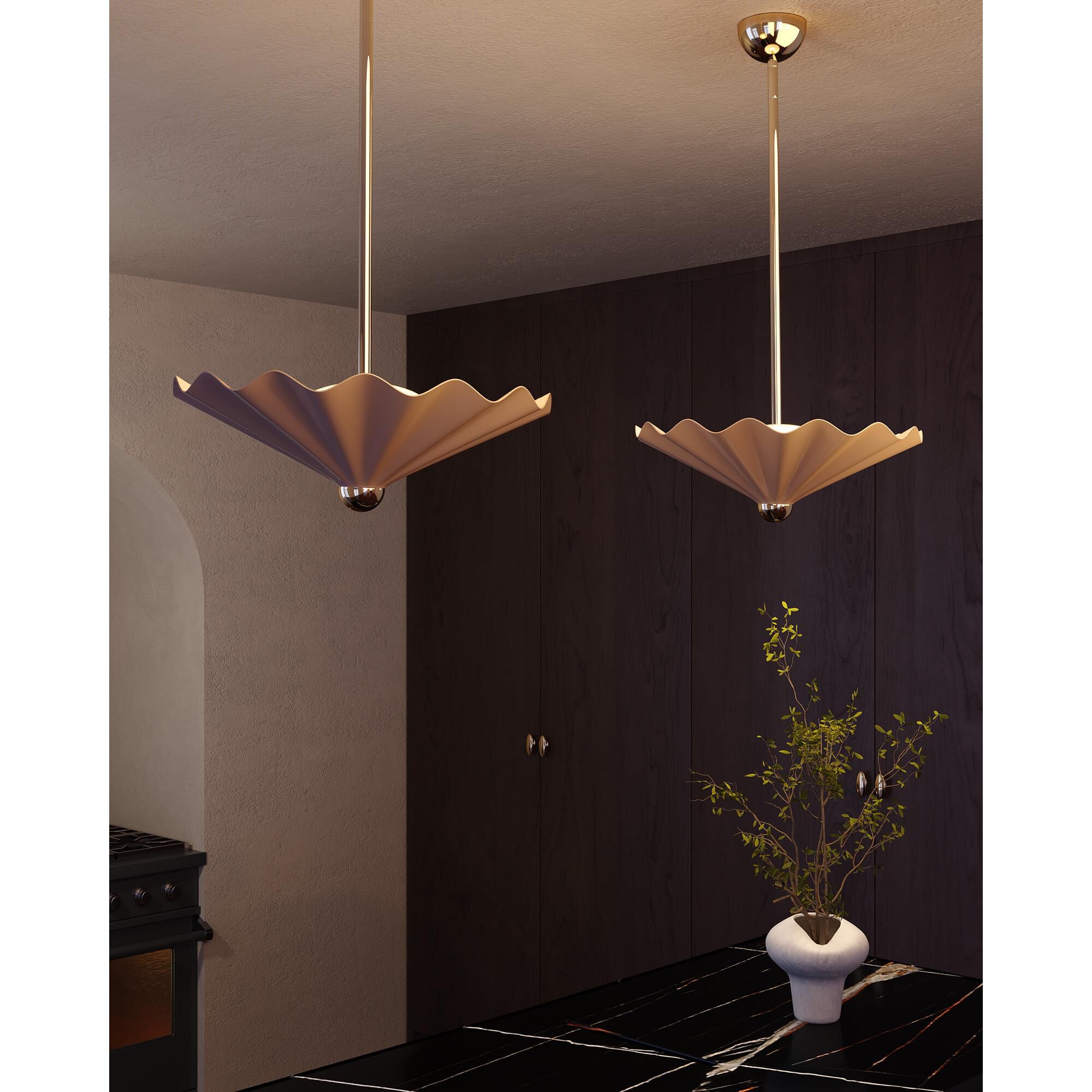 Jason Koharik Furrow 25 Inch Large Pendant by Alora Lighting