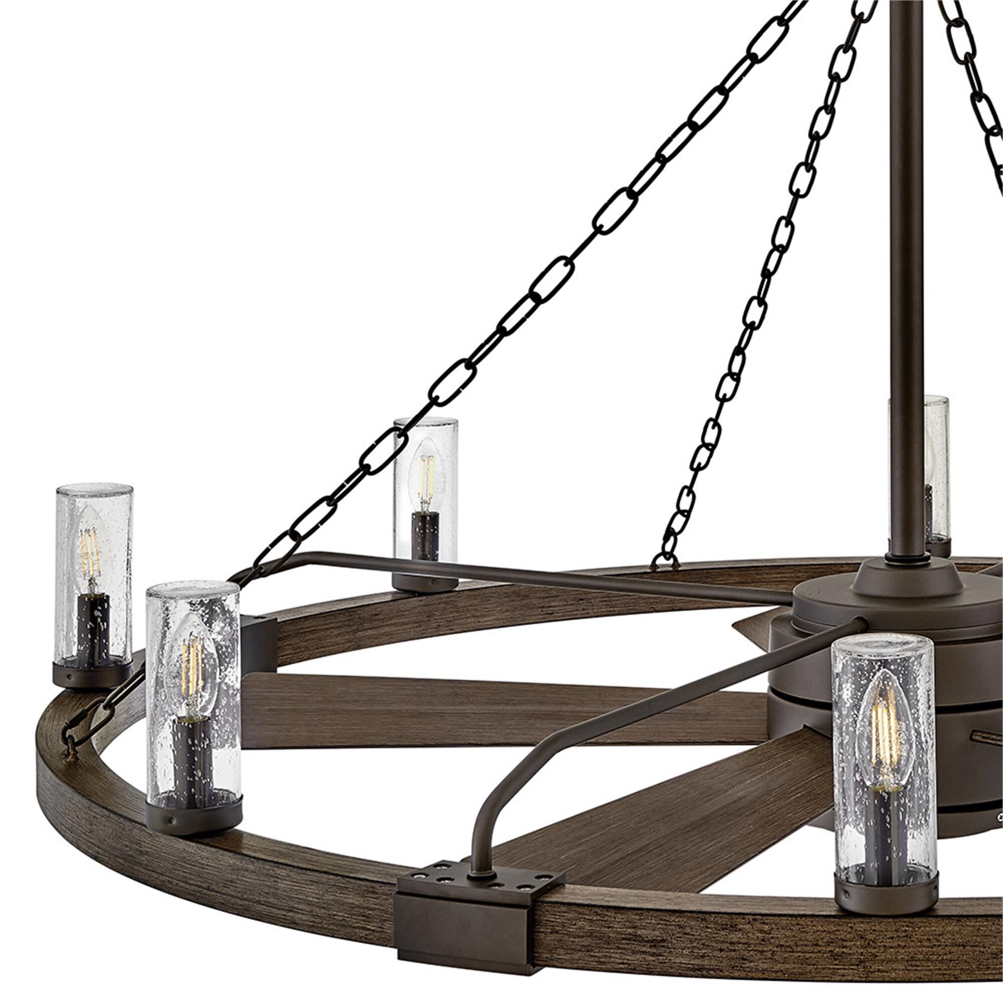 Sawyer 44 Inch Chandelier Ceiling Fan with Light Kit,