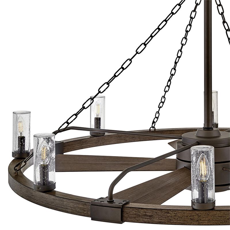 Sawyer 44 Inch Chandelier Ceiling Fan with Light Kit by Hinkley
