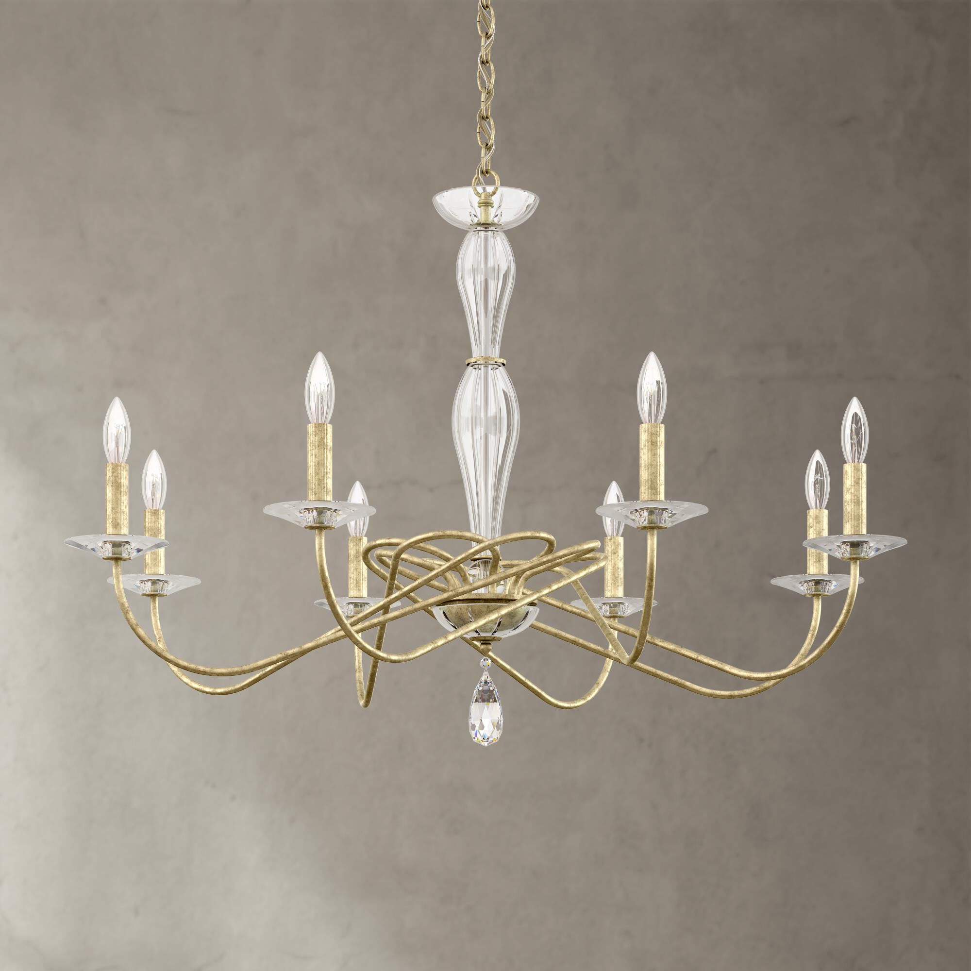 Arabesque 8 Light Chandelier by Schonbek