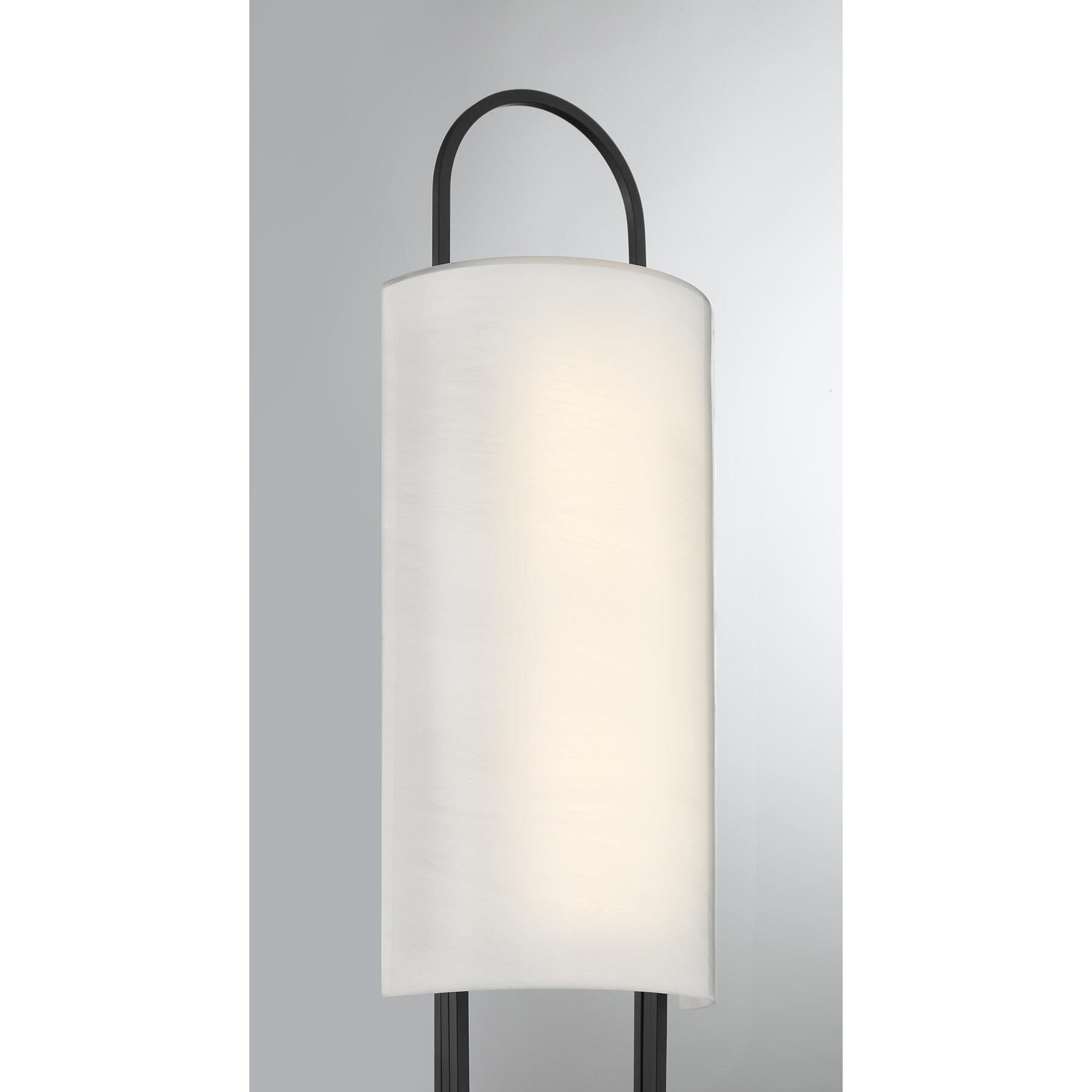 Shown in Matte Black finish and Strie shade