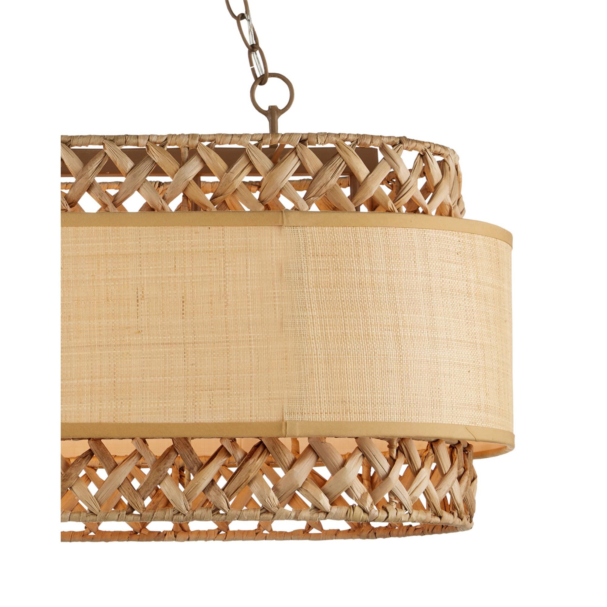 Isola 42 Inch 6 Light Linear Suspension Light,