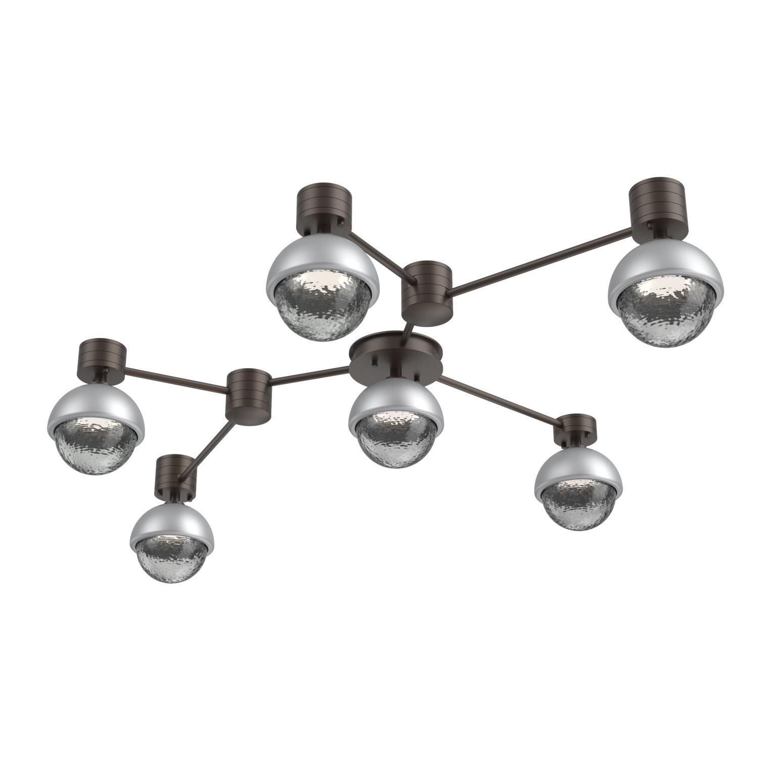 Levi Wilson Cabochon 41 Inch Flush Mount by Hammerton Studio