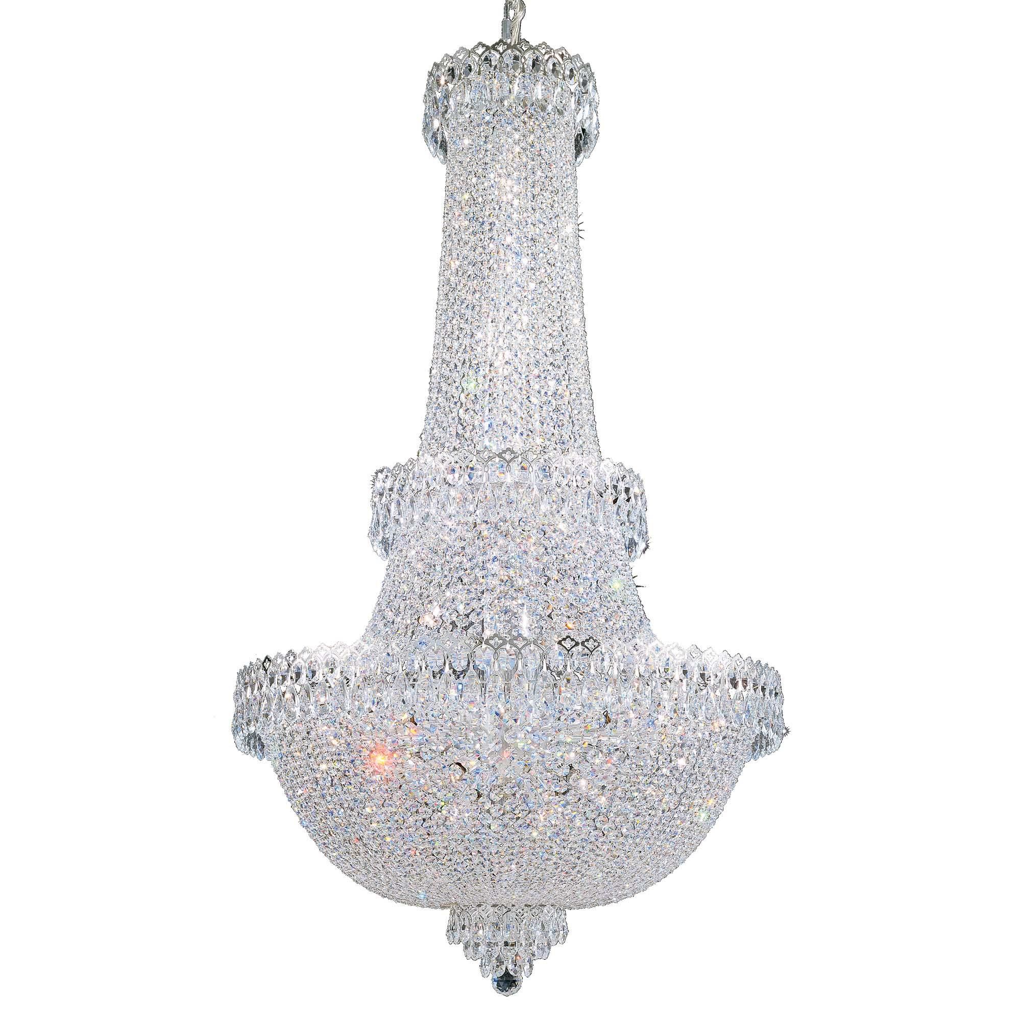 Shown in Silver finish and Clear Optic crystal