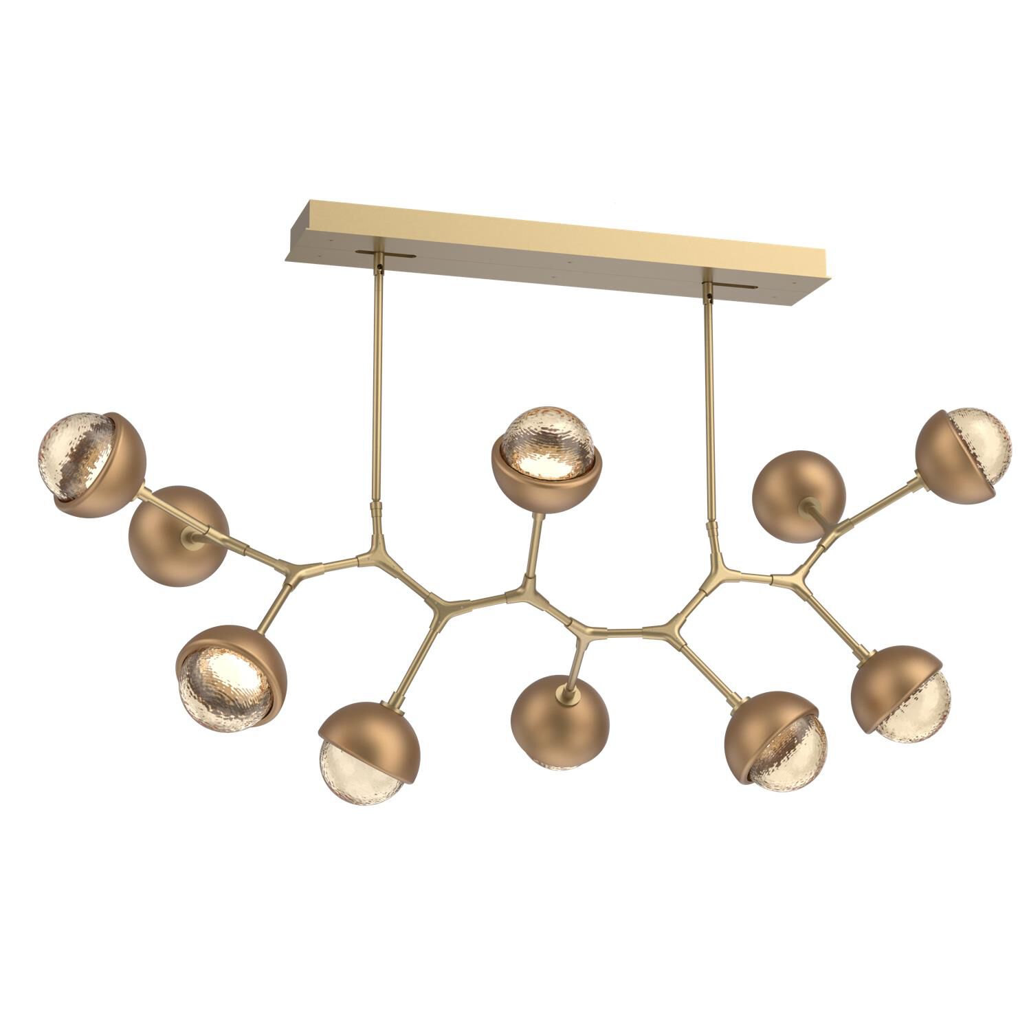 Levi Wilson Cabochon 56 Inch Linear Suspension Light by Hammerton Studio