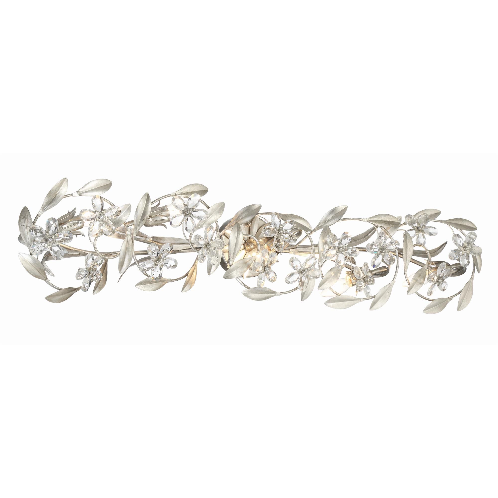 Shown in Antique Silver finish and Hand Cut crystal