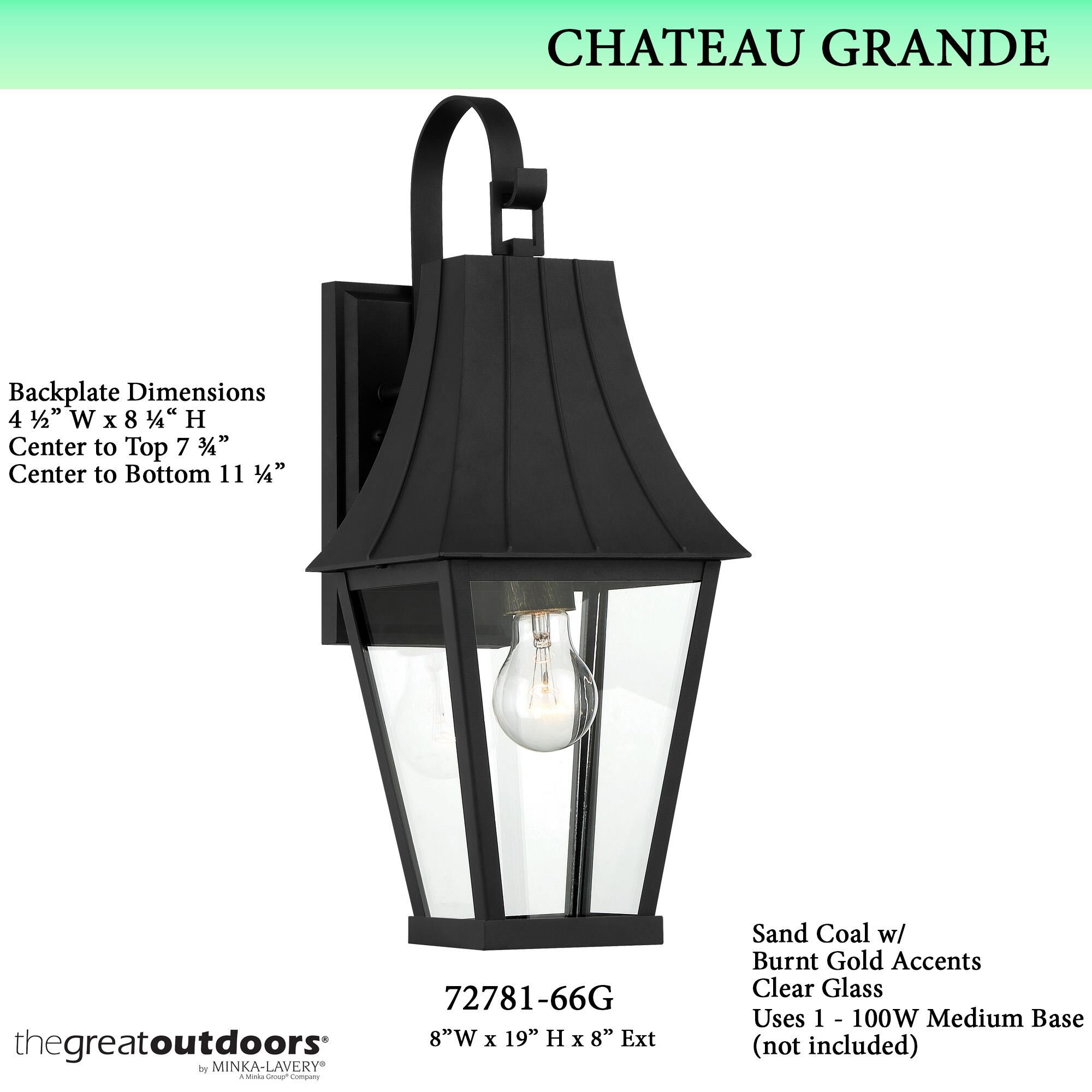 Minka Lavery Chateau Grande 19 Inch Tall Outdoor Wall Light