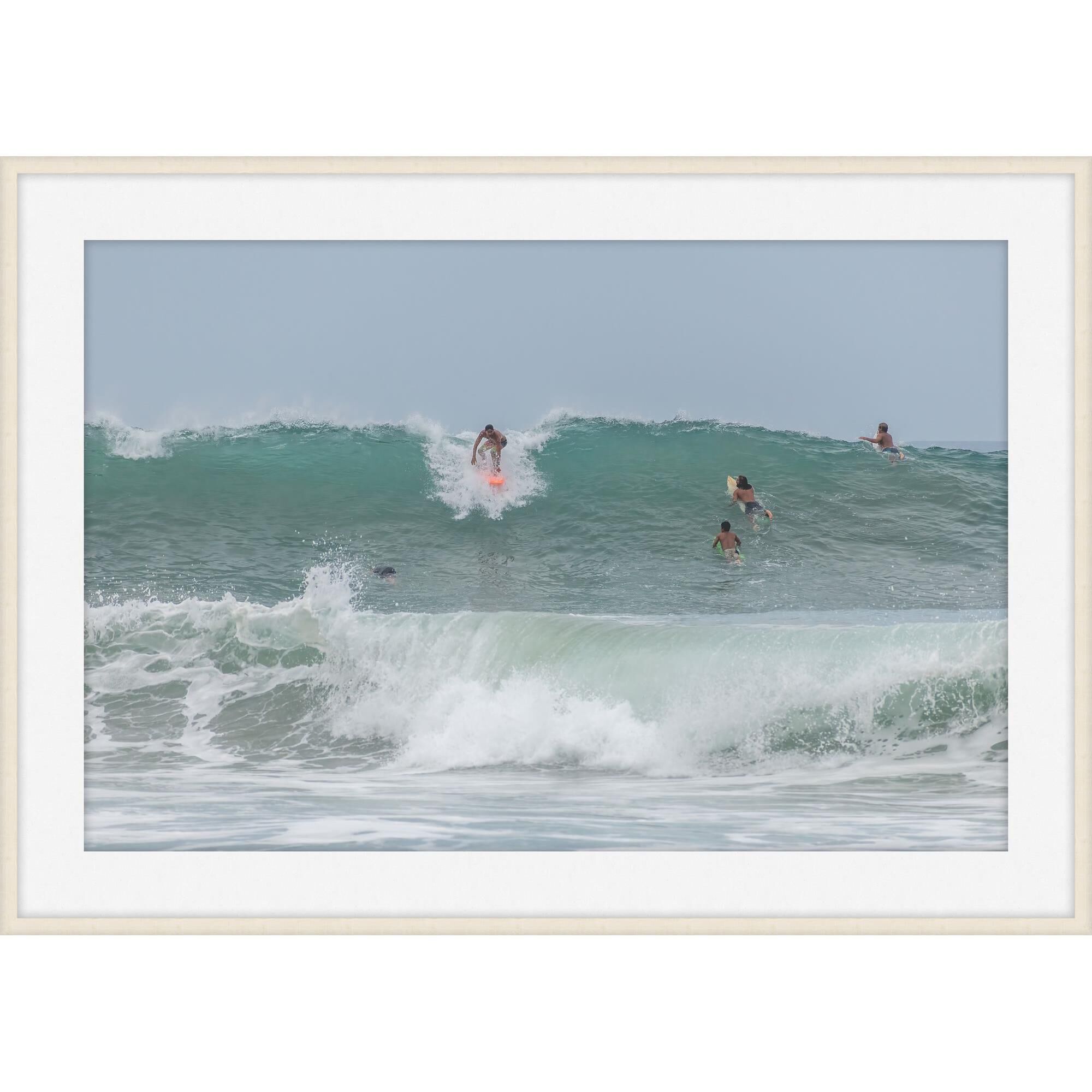 Puerto Escondido Surfers Print by Level57