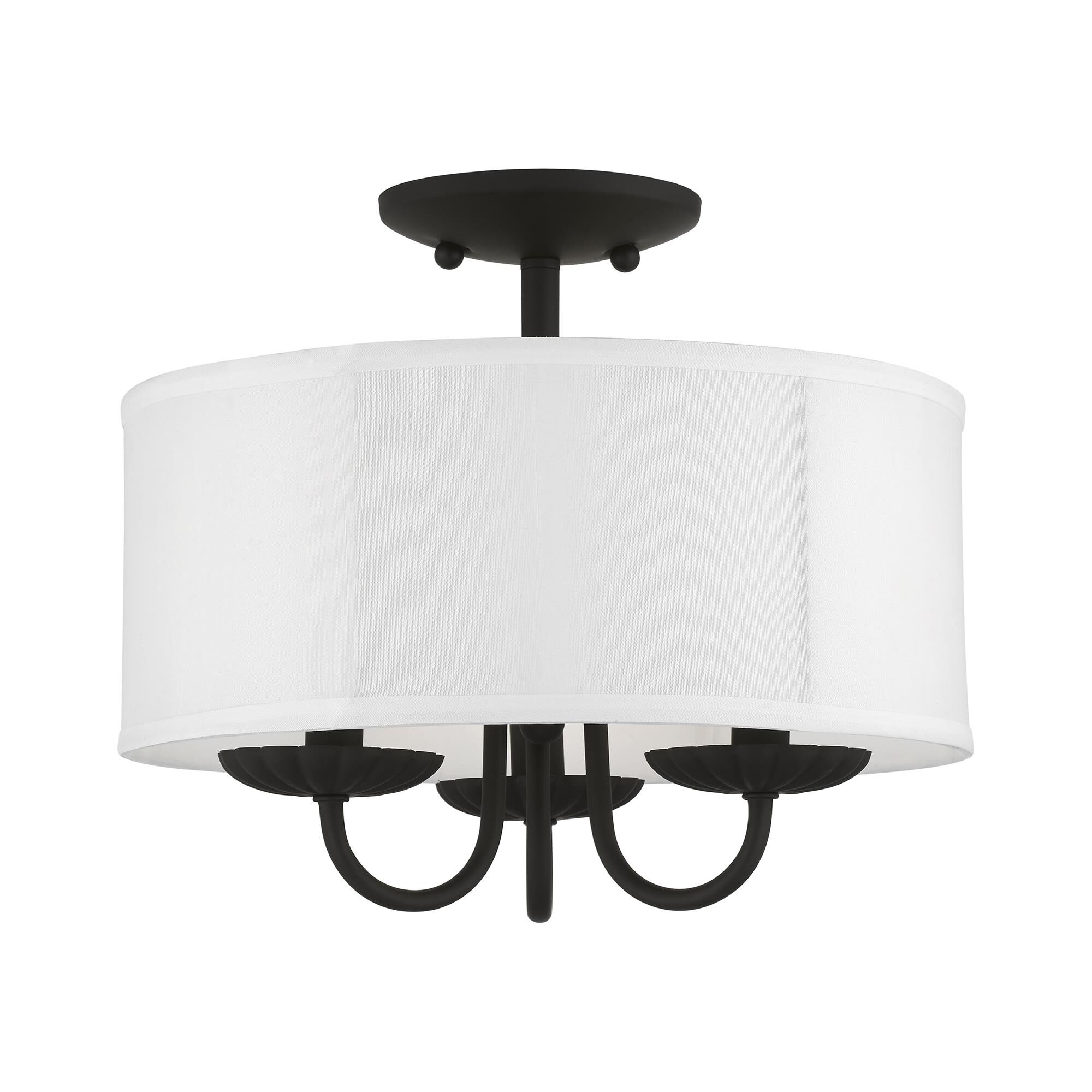 Brookdale 3 Light Semi Flush Mount by Livex Lighting