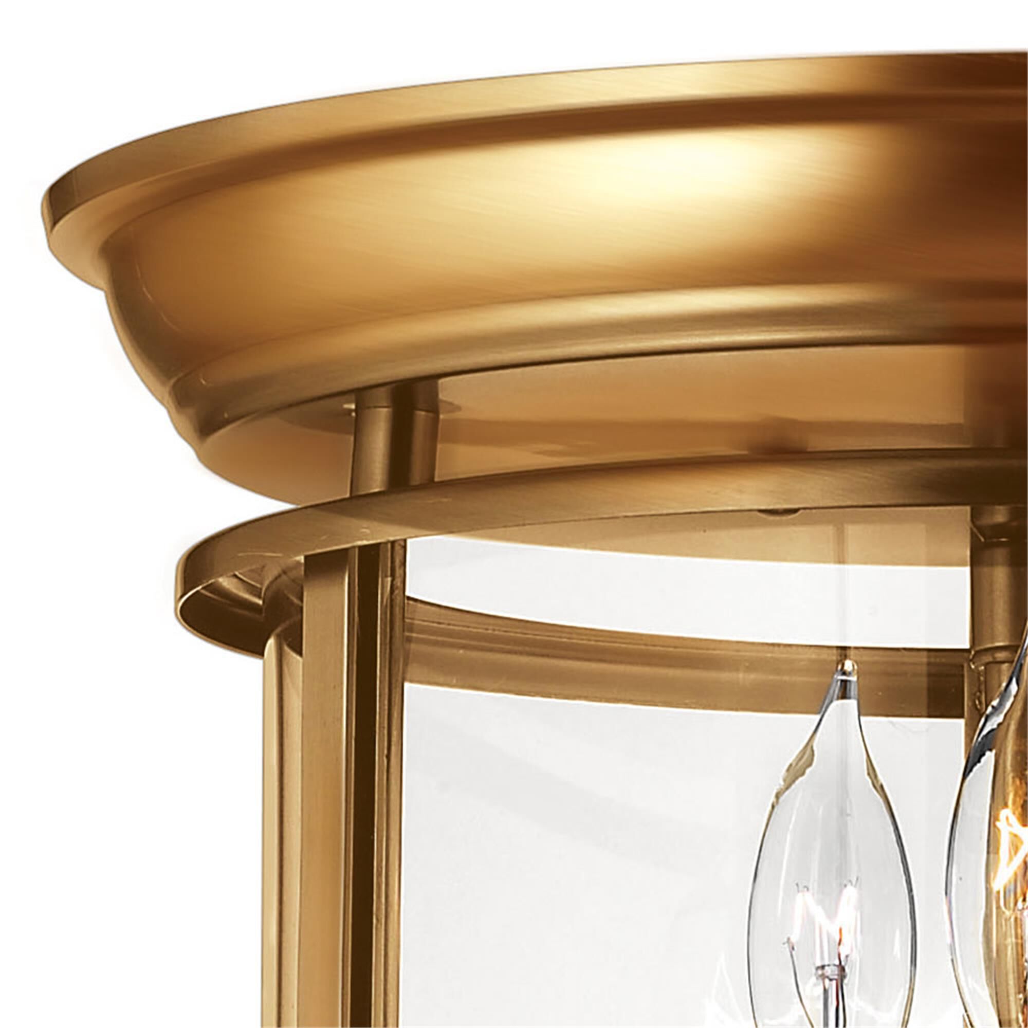 Gentry 12 Inch 3 Light Flush Mount,