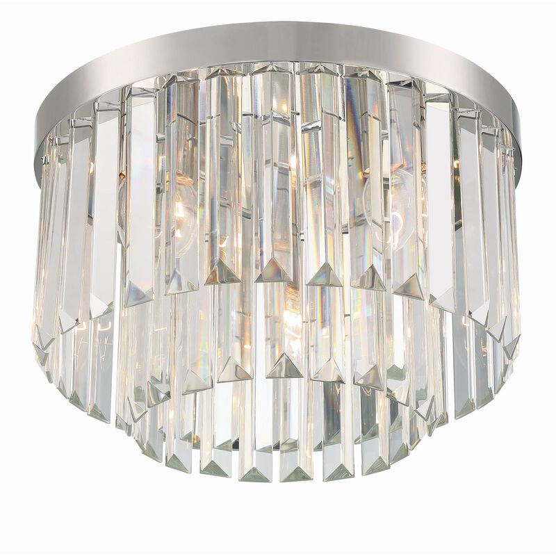 Hayes 16 Inch 4 Light Flush Mount by Crystorama
