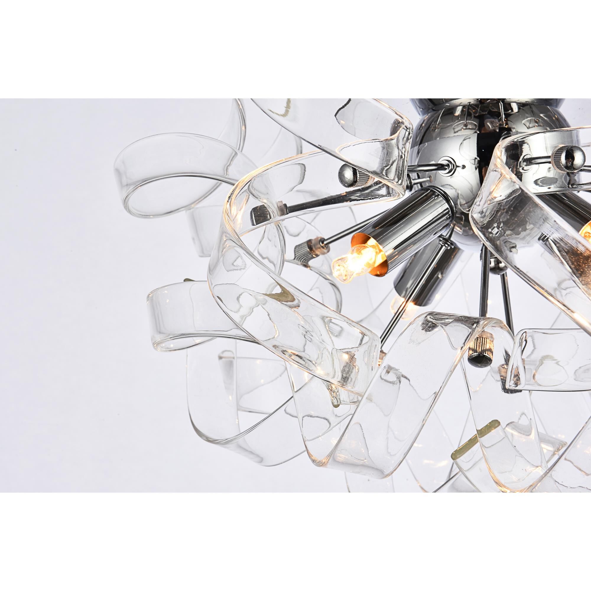 Ritz 14 Inch 4 Light Flush Mount by Elegant Lighting