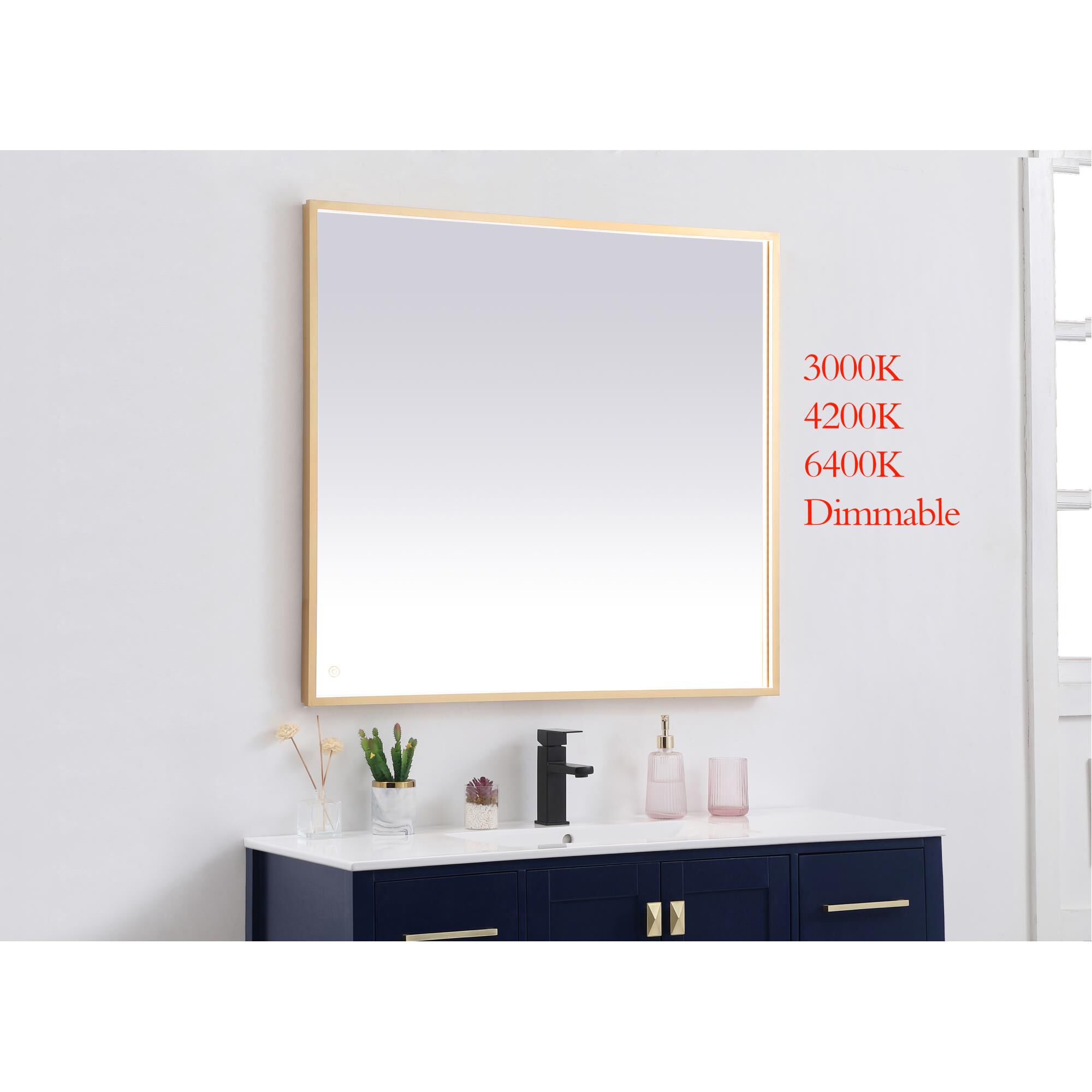 Pier LED Lighted Mirror by Elegant Decor