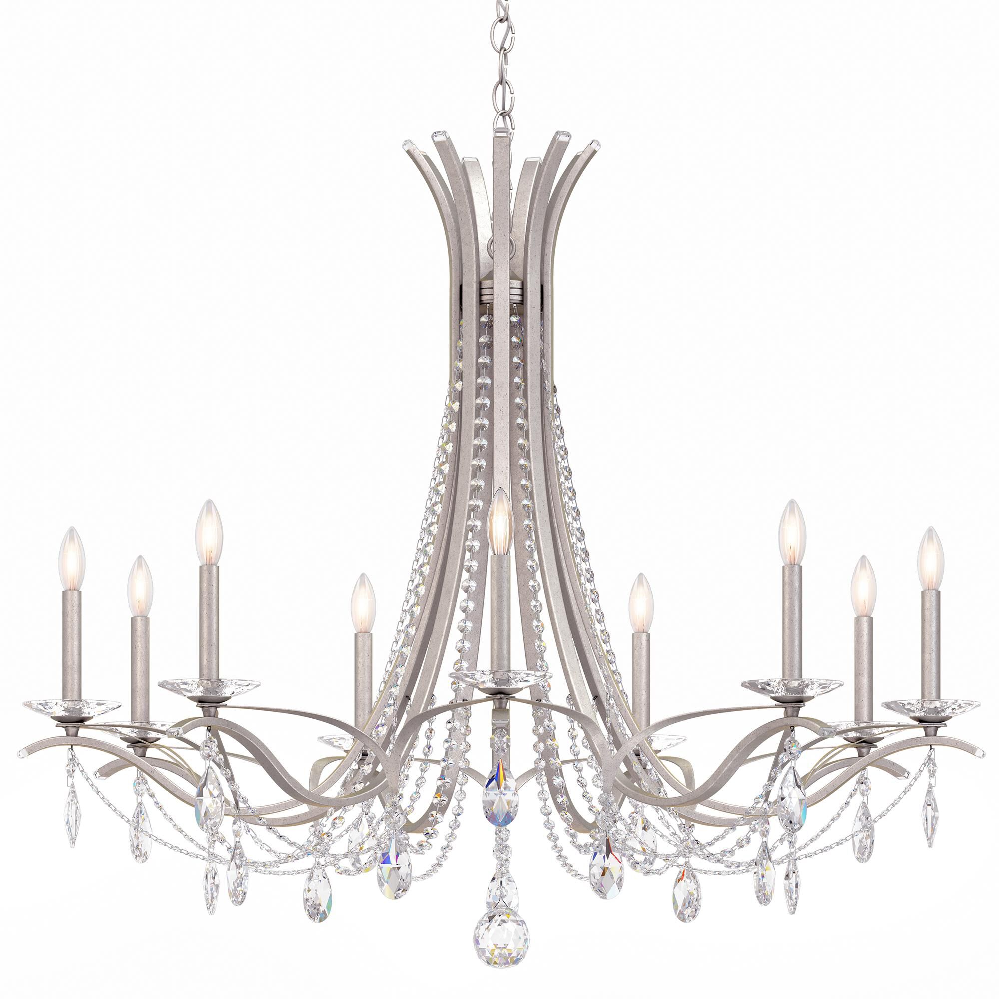 Shown in Antique Silver finish and Clear Radiance crystal