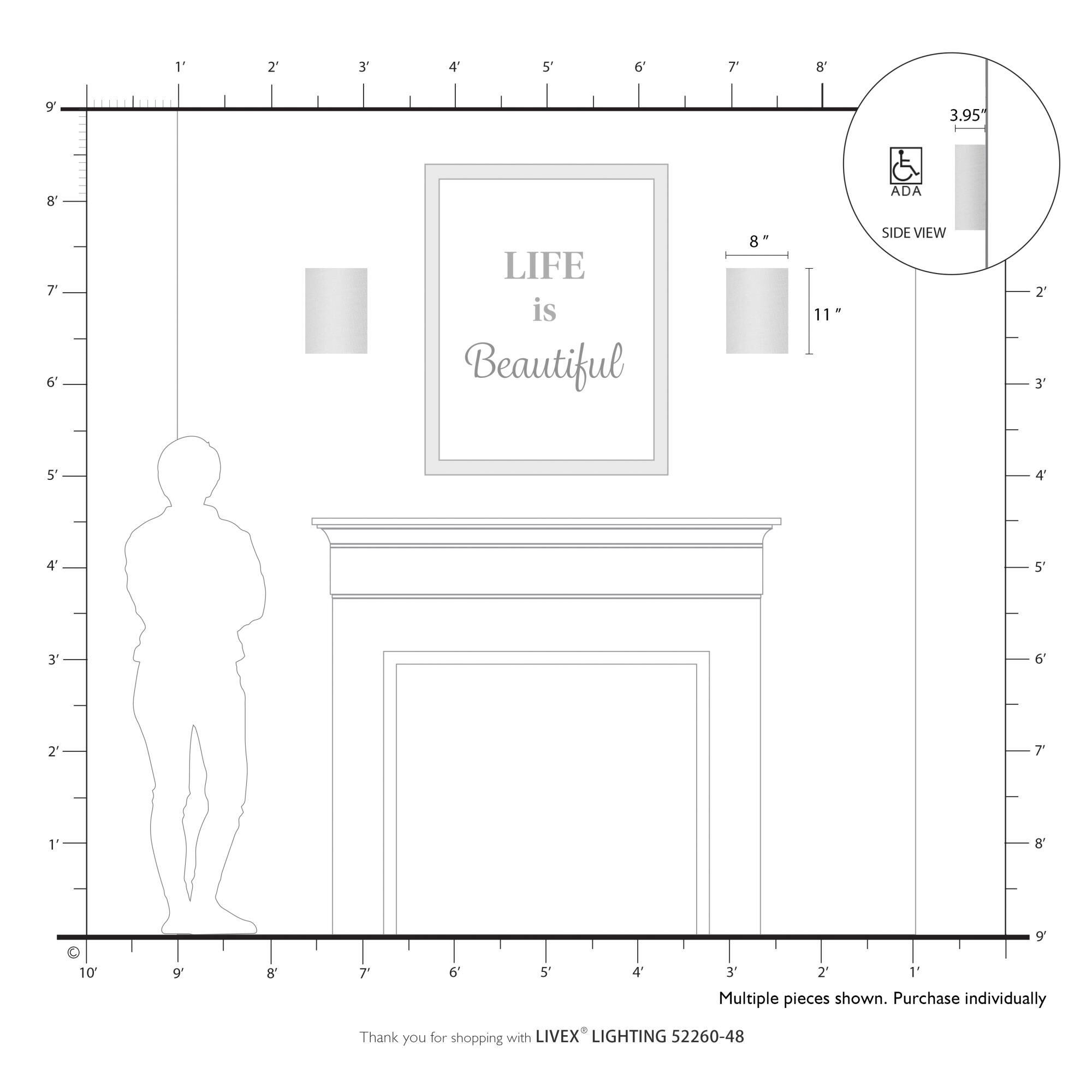 Bellingham 11 Inch Wall Sconce by Livex Lighting
