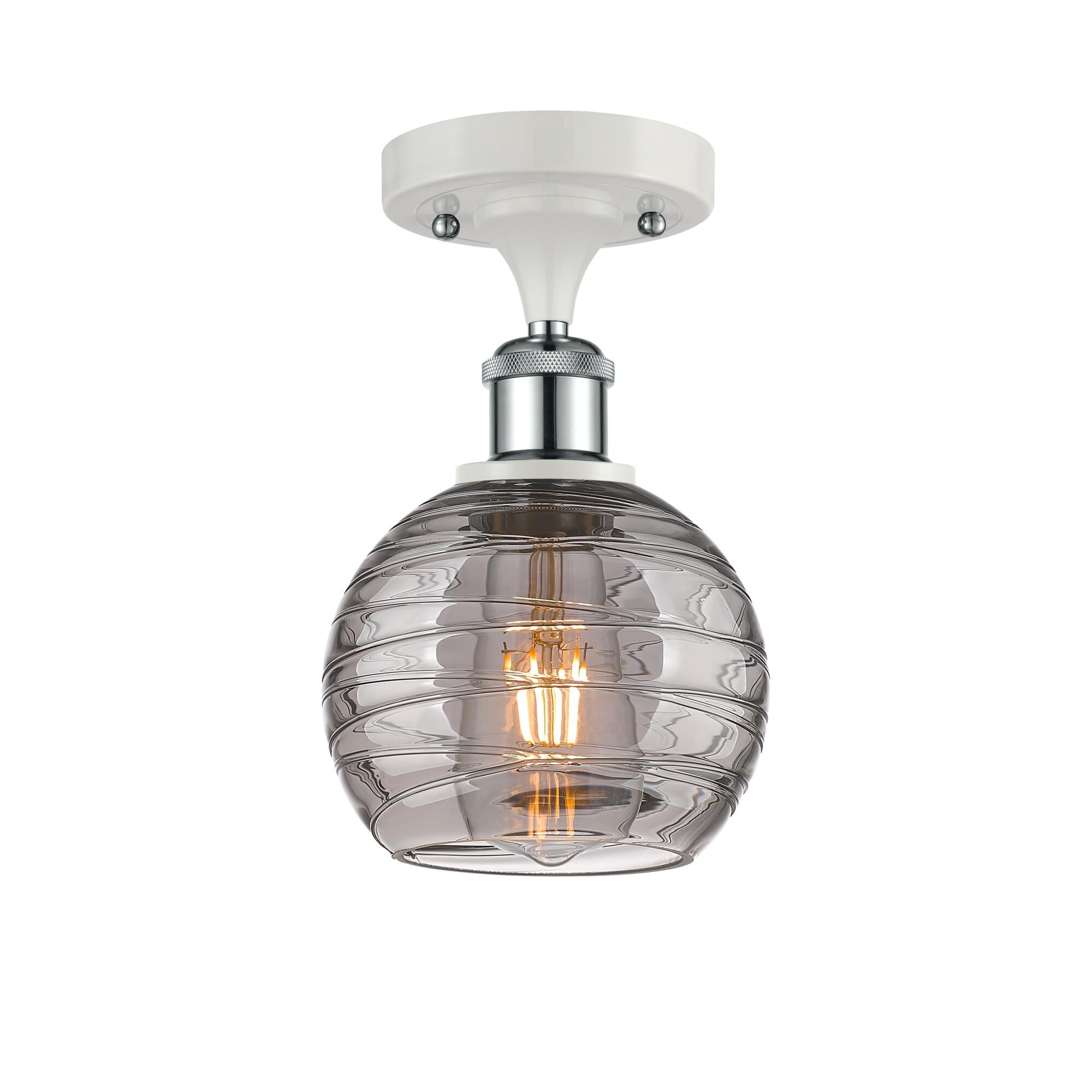 Bruno Marashlian Athens Deco Swirl 6 Inch Semi Flush Mount by Innovations Lighting