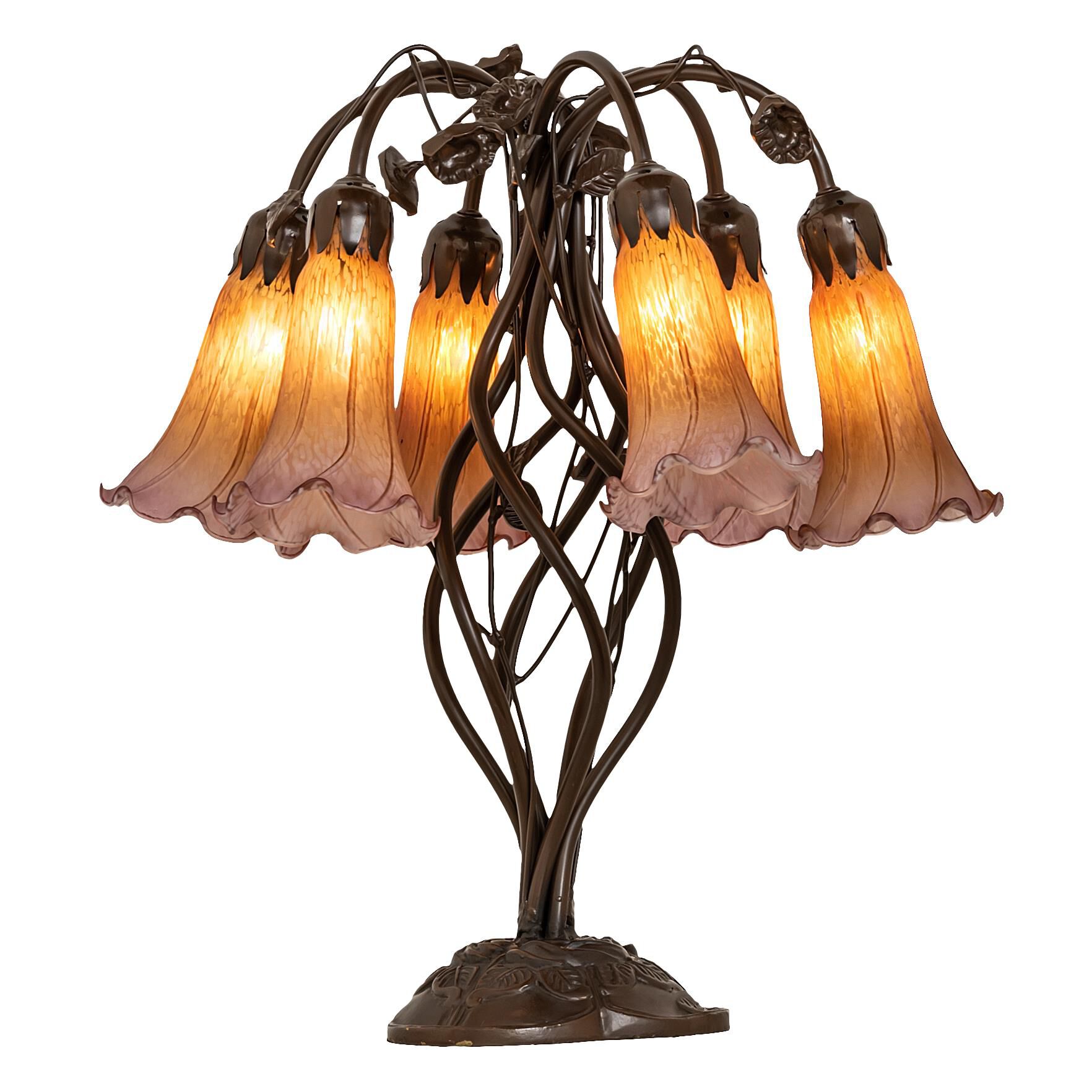 Amber and Purple 19 Inch Table Lamp by Meyda Lighting