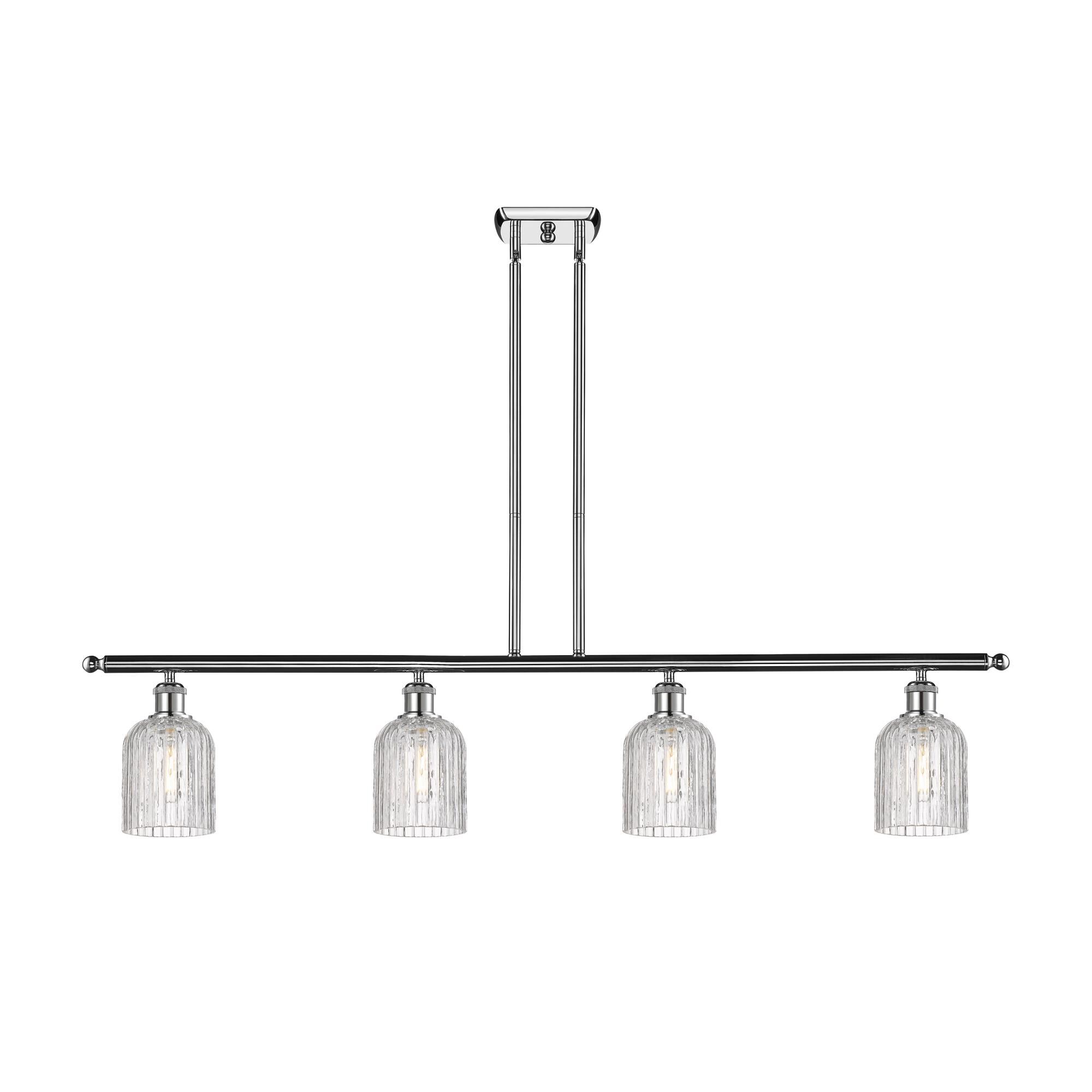 Shown in Polished Chrome finish and Clear glass