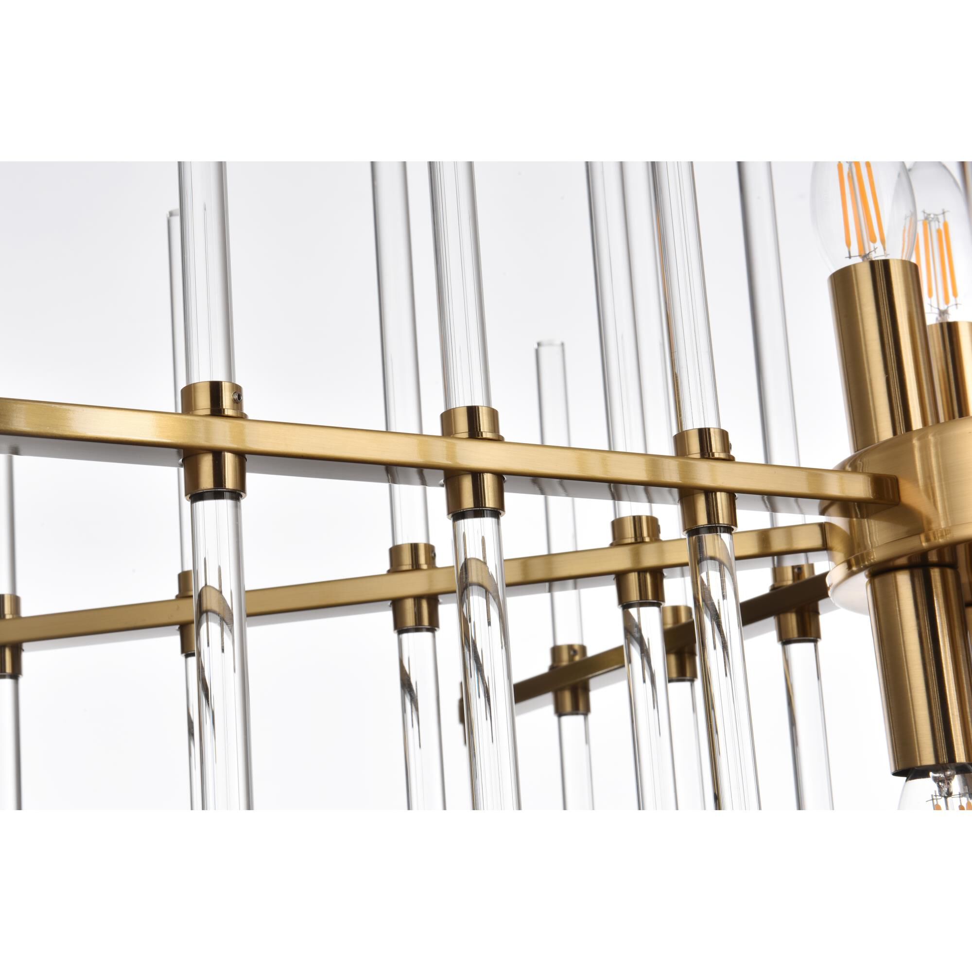 Sienna 27 Inch 8 Light Chandelier by Elegant Lighting