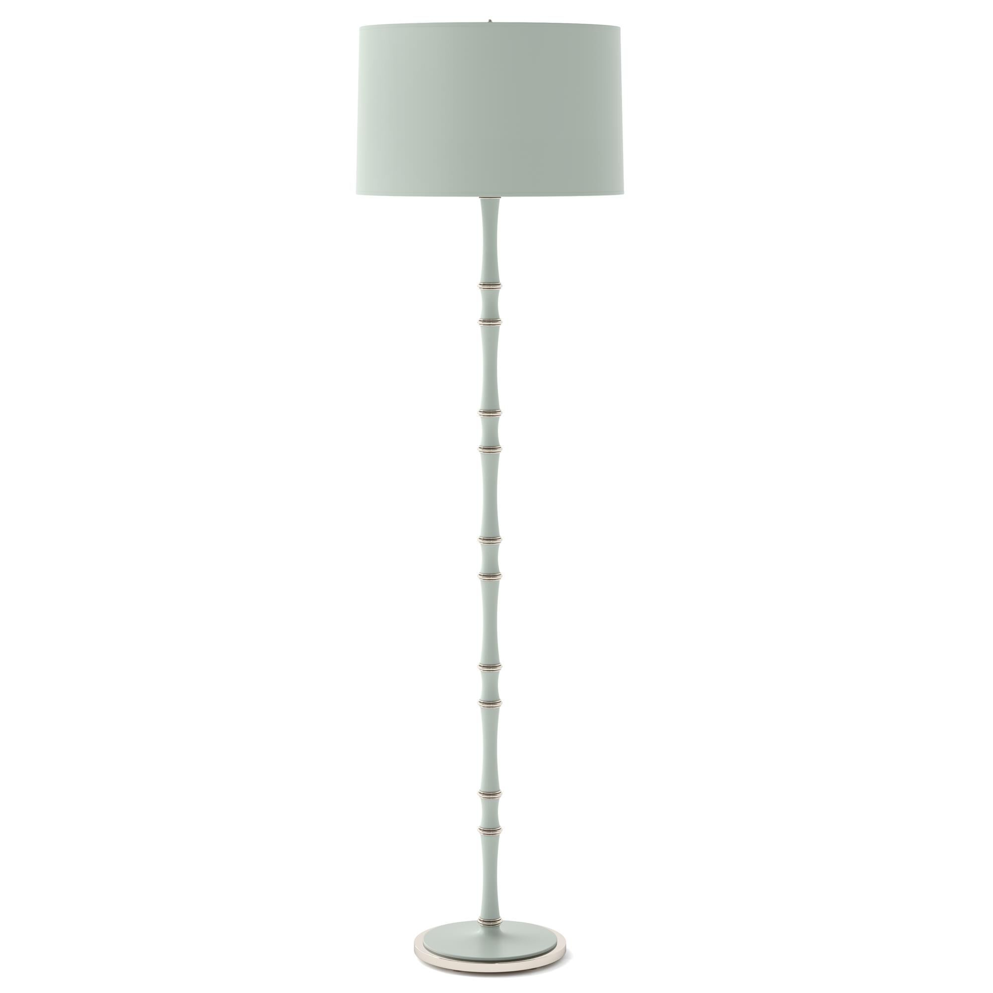 Shown in Matte Celadon finish and Celadon shade and Polished Nickel  accent