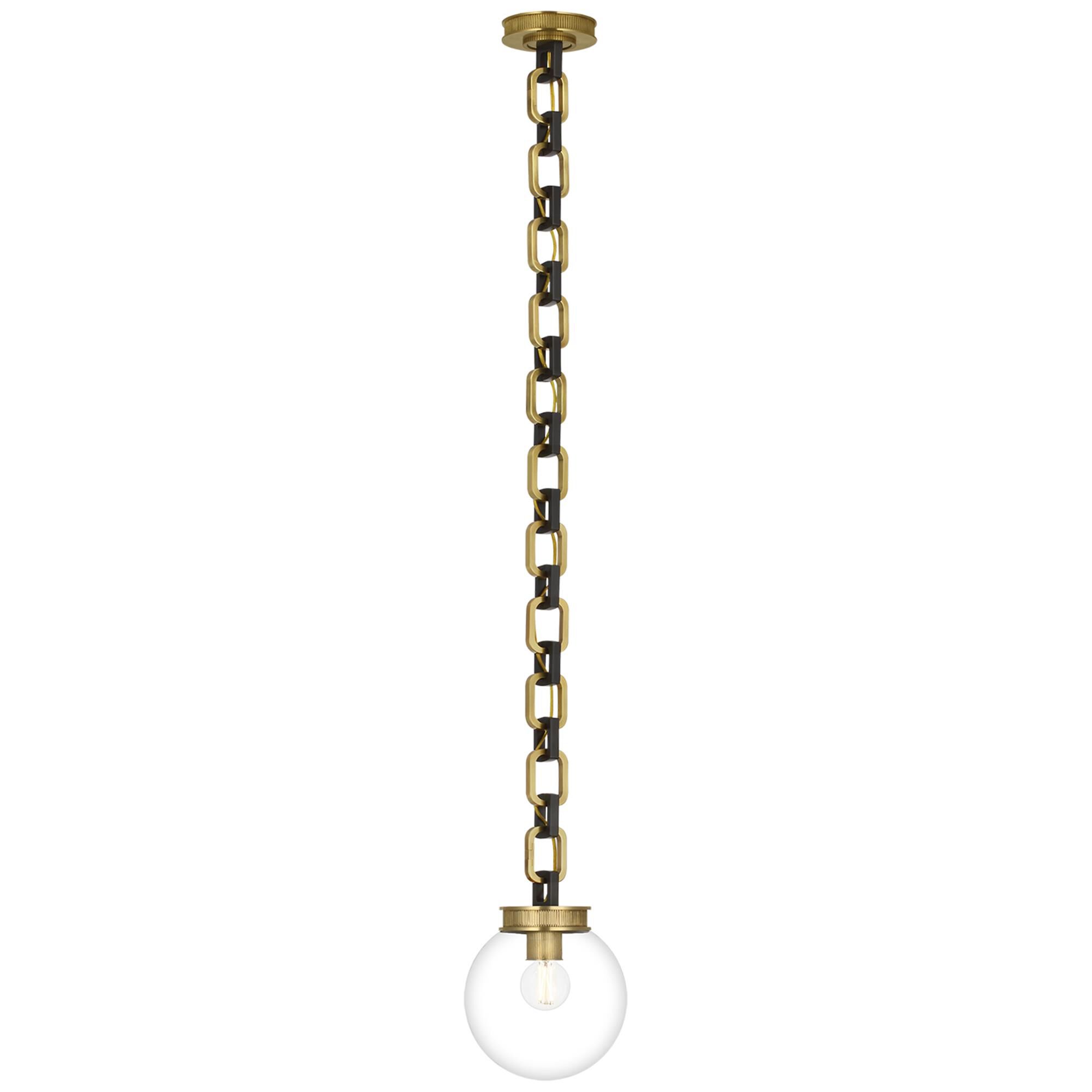 Shown in Soft Brass and Bronze finish and Clear glass