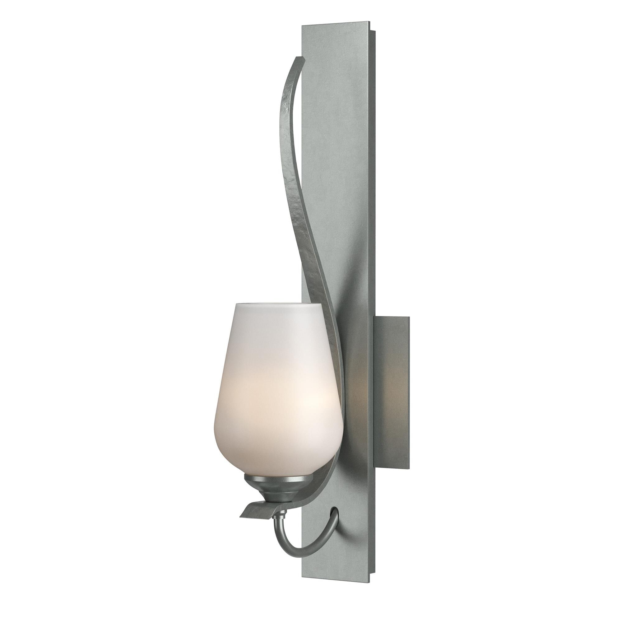Shown in Vintage Platinum finish and Opal  glass
