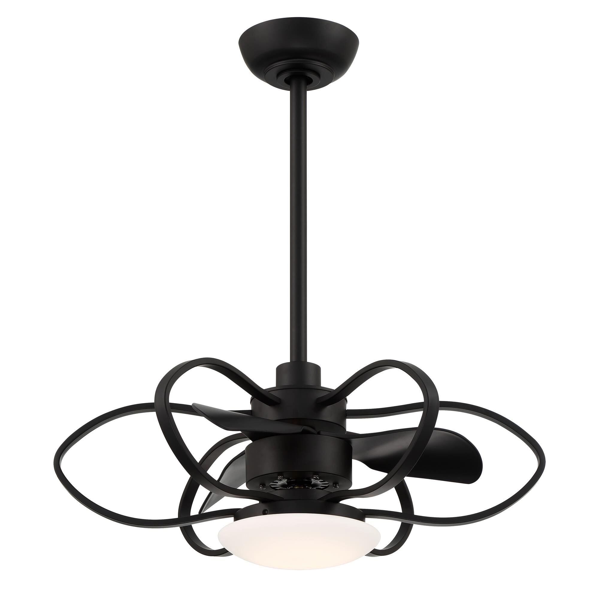 Shown in Coal finish and Glass shade