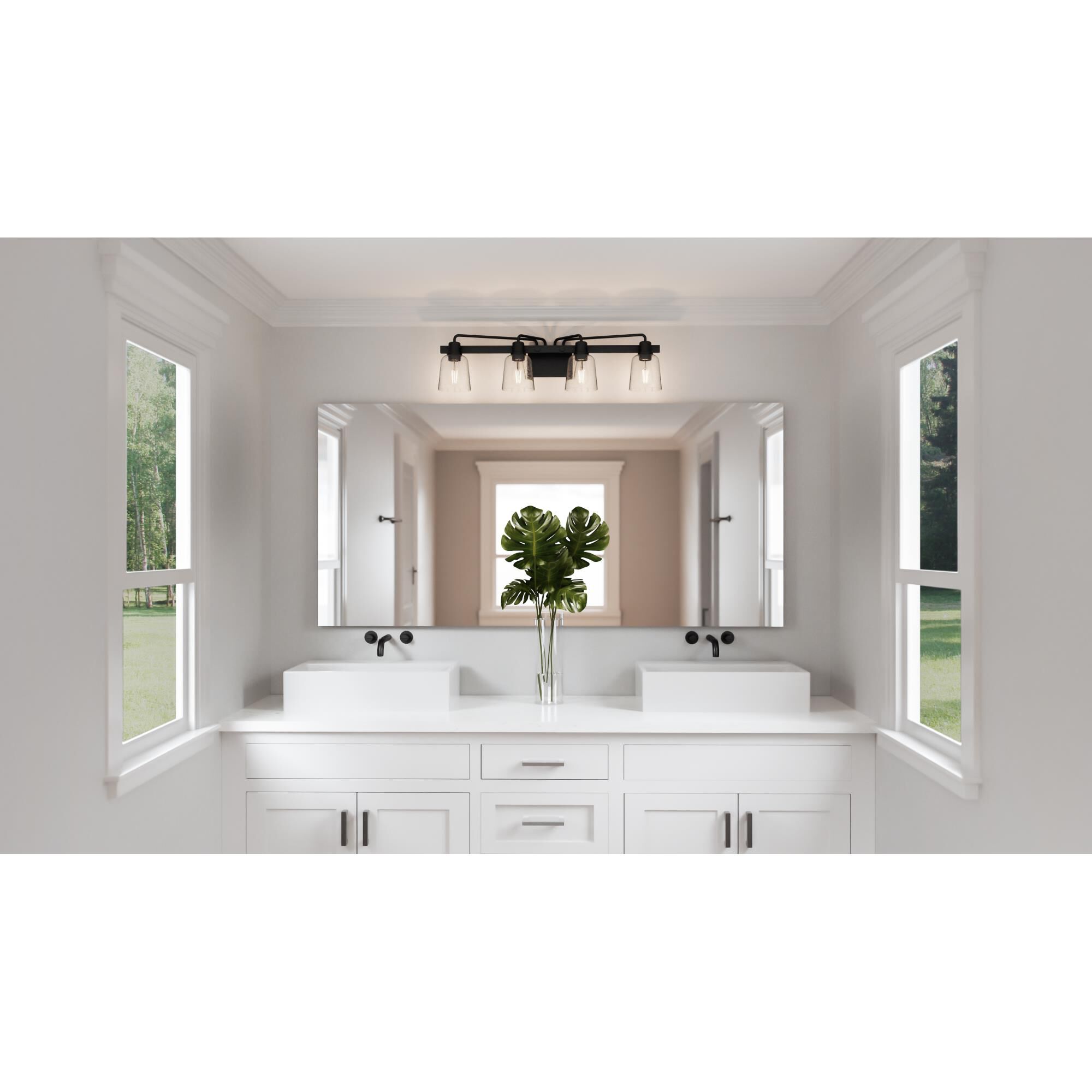 Lydia 34 Inch 4 Light Bath Vanity Light by Quoizel