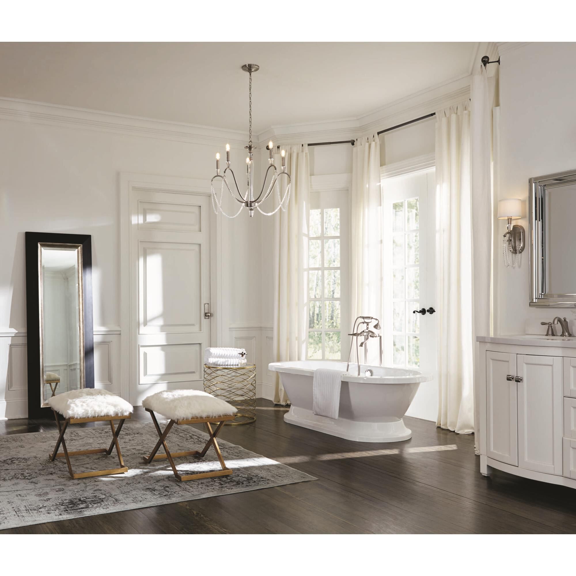 Shown in Brushed Nickel finish