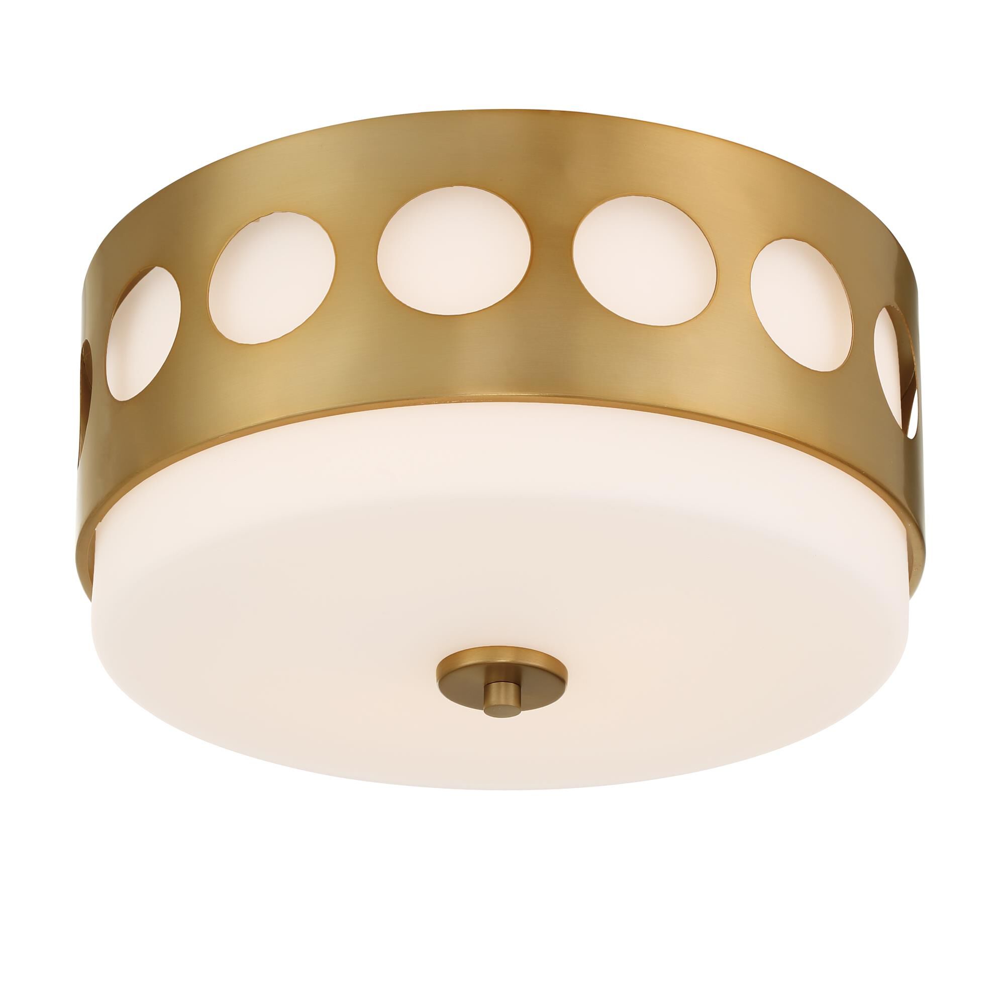 Kirby 13 Inch 2 Light Semi Flush Mount by Crystorama