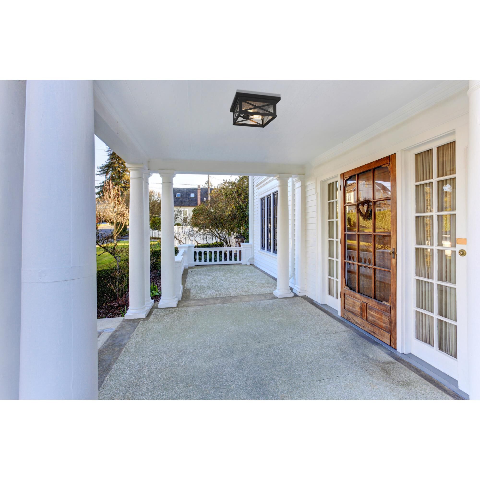 Brookside 12 Inch 2 Light Outdoor Flush Mount by Z-Lite