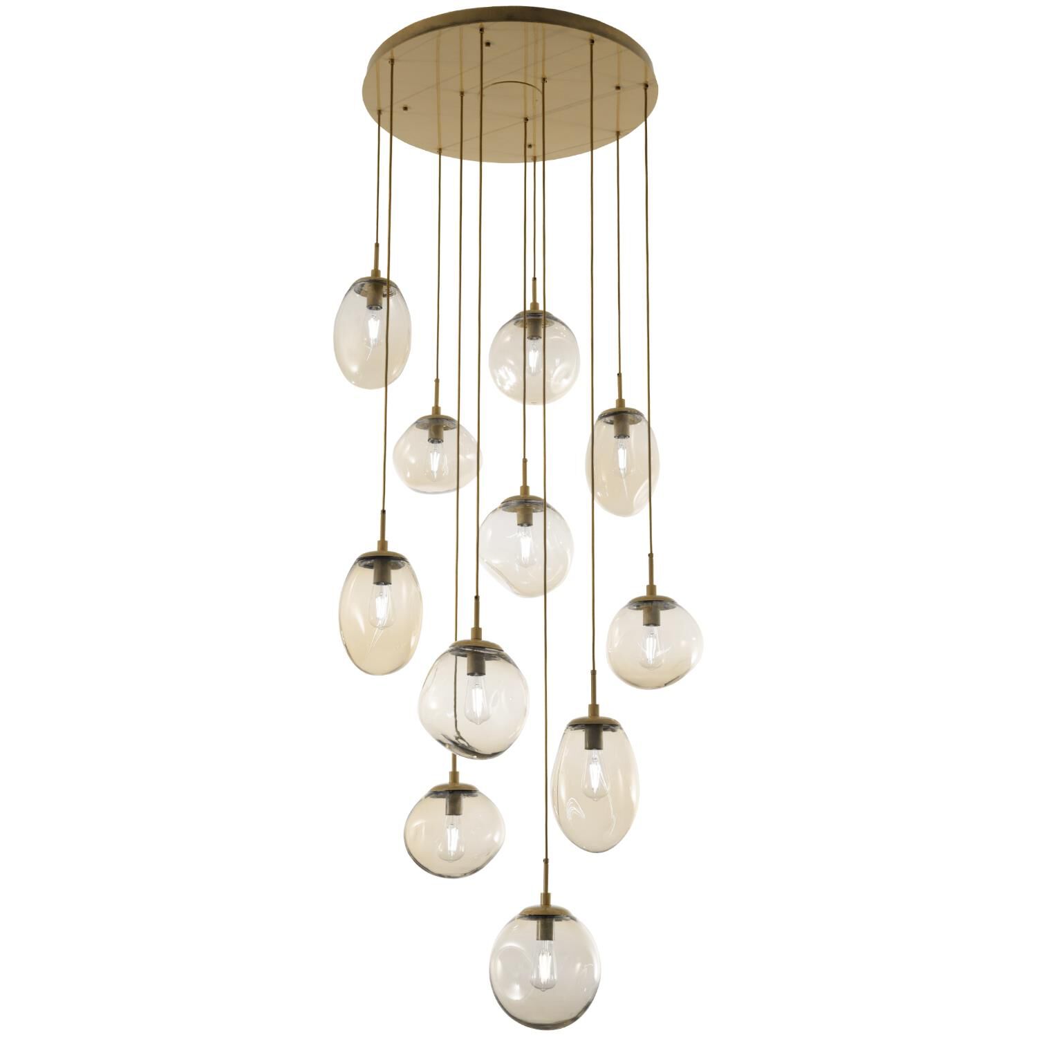 Levi Wilson Nebula 37 Inch 11 Light Multi Light Pendant by Hammerton Studio