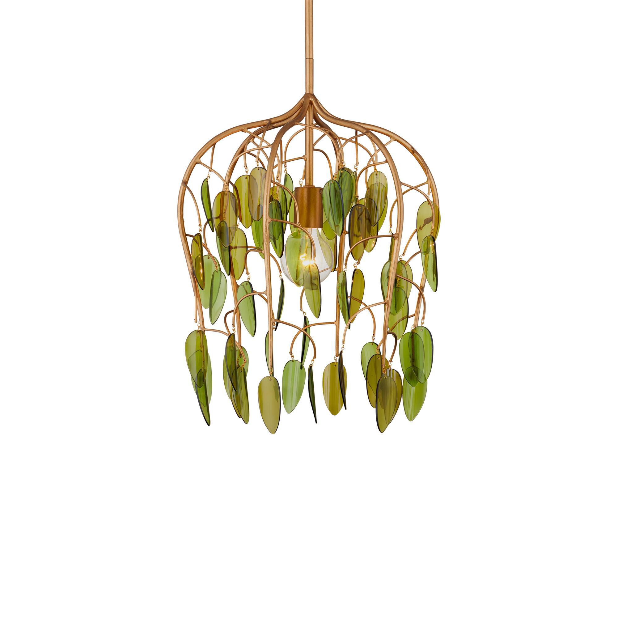 Shown in Brass/Green finish
