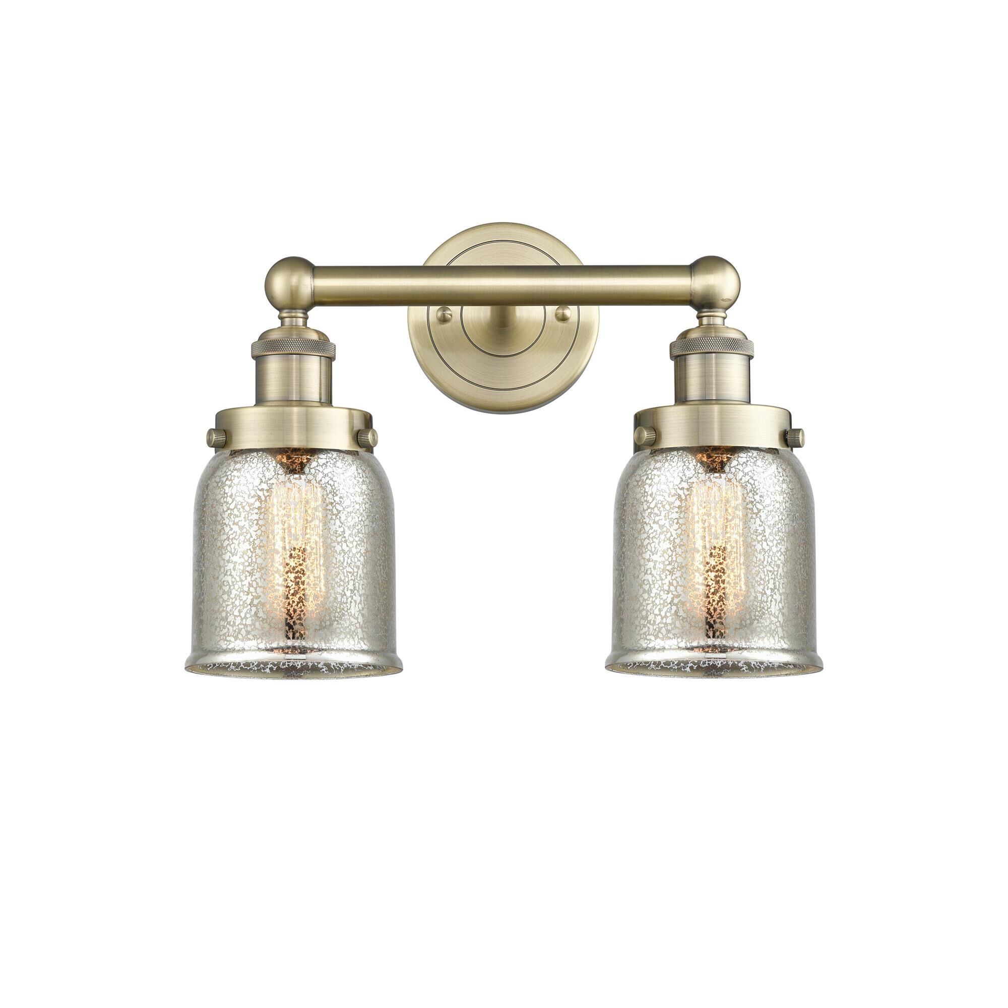 Shown in Antique Brass finish and Silver Plated Mercury glass