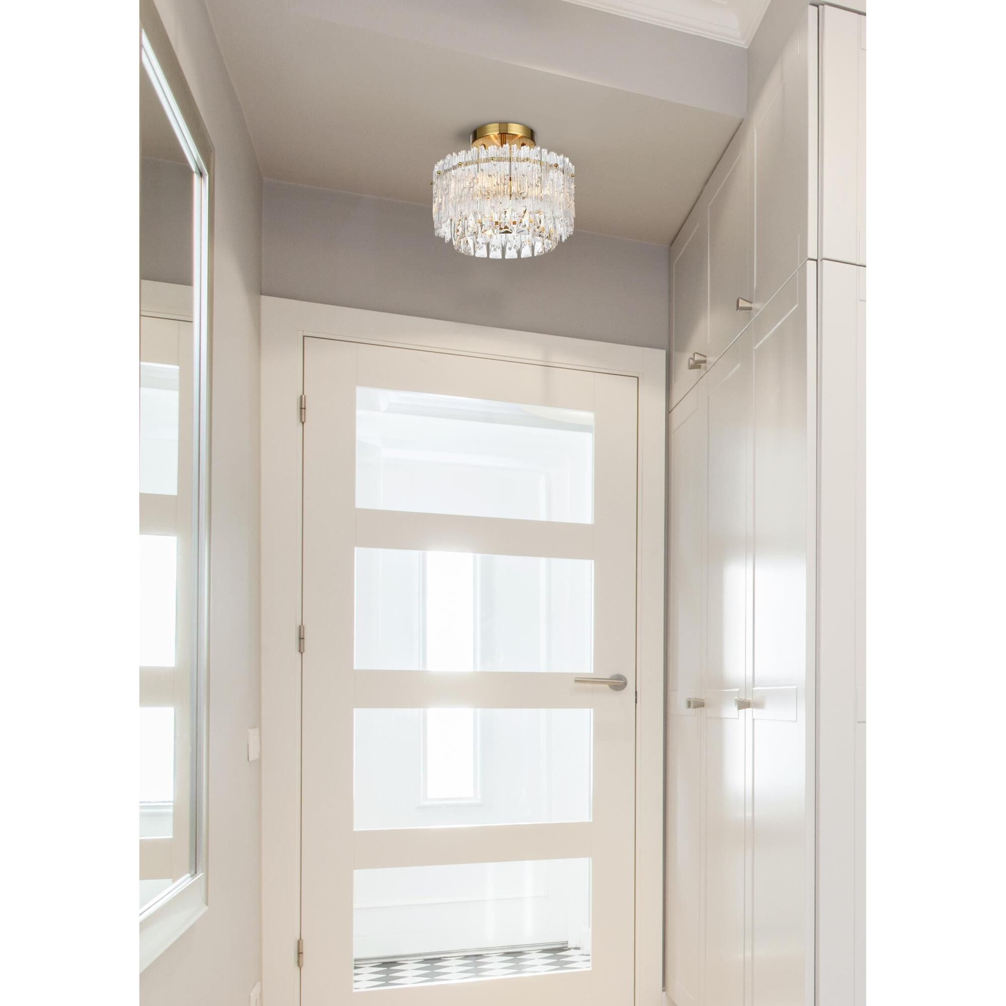 Emilia 12 Inch Semi Flush Mount by Elegant Lighting