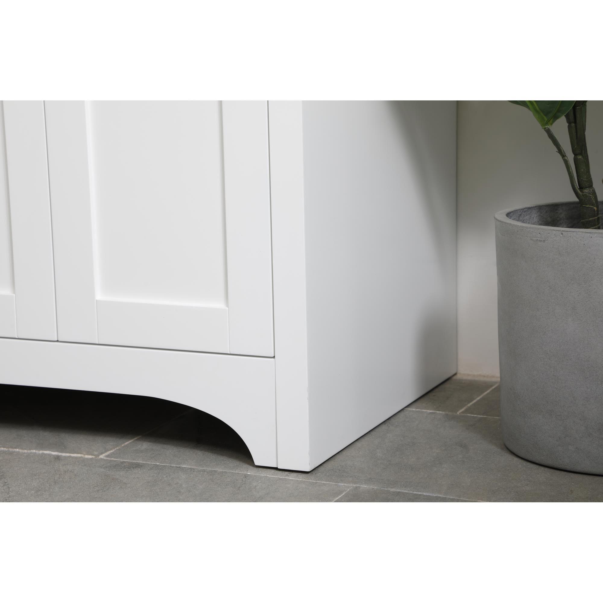 Shown in White finish