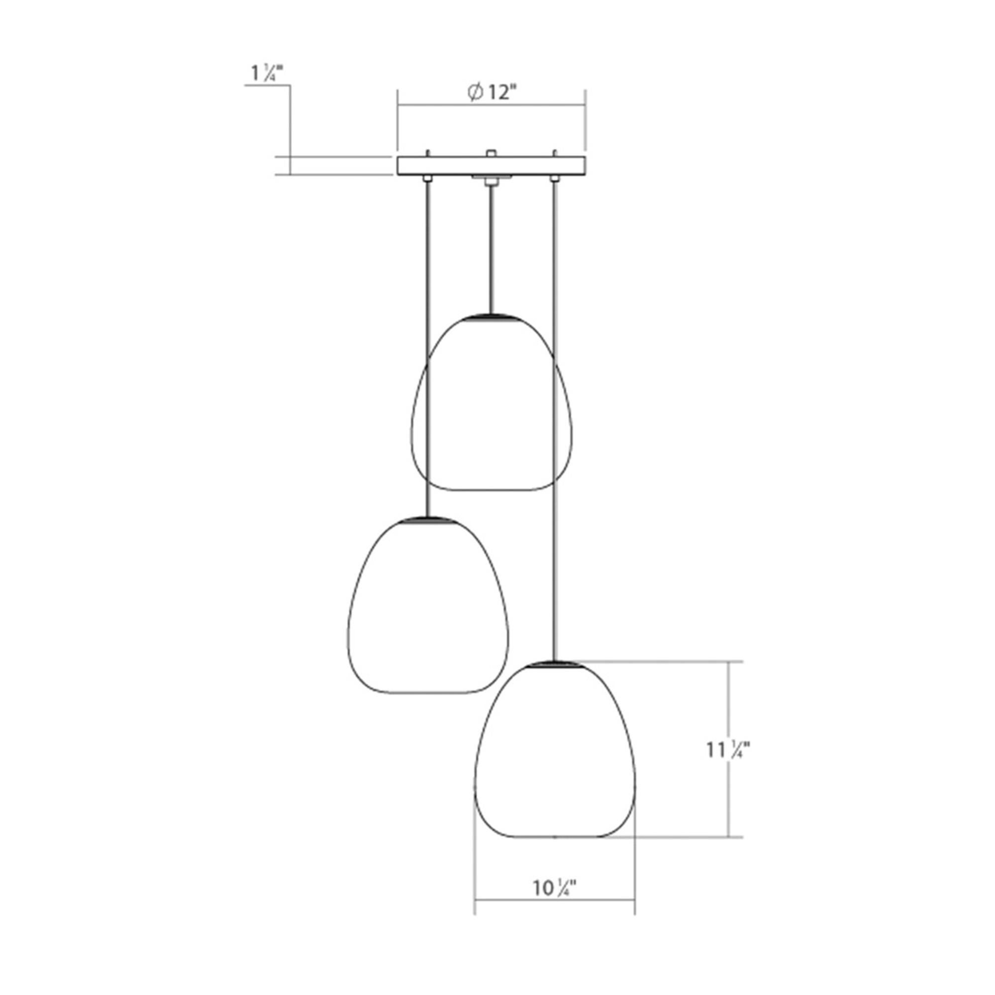 Shown in Satin Black finish and Dichroic Frosted Acrylic glass
