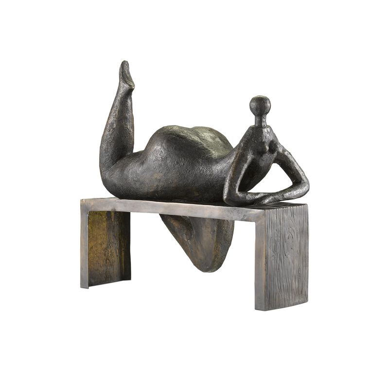 Odalisque Bronze Figurine by Currey and Company