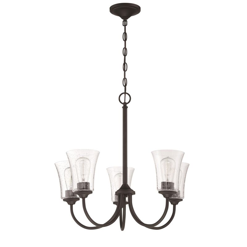 Gwyneth 23 Inch 5 Light Chandelier by Craftmade
