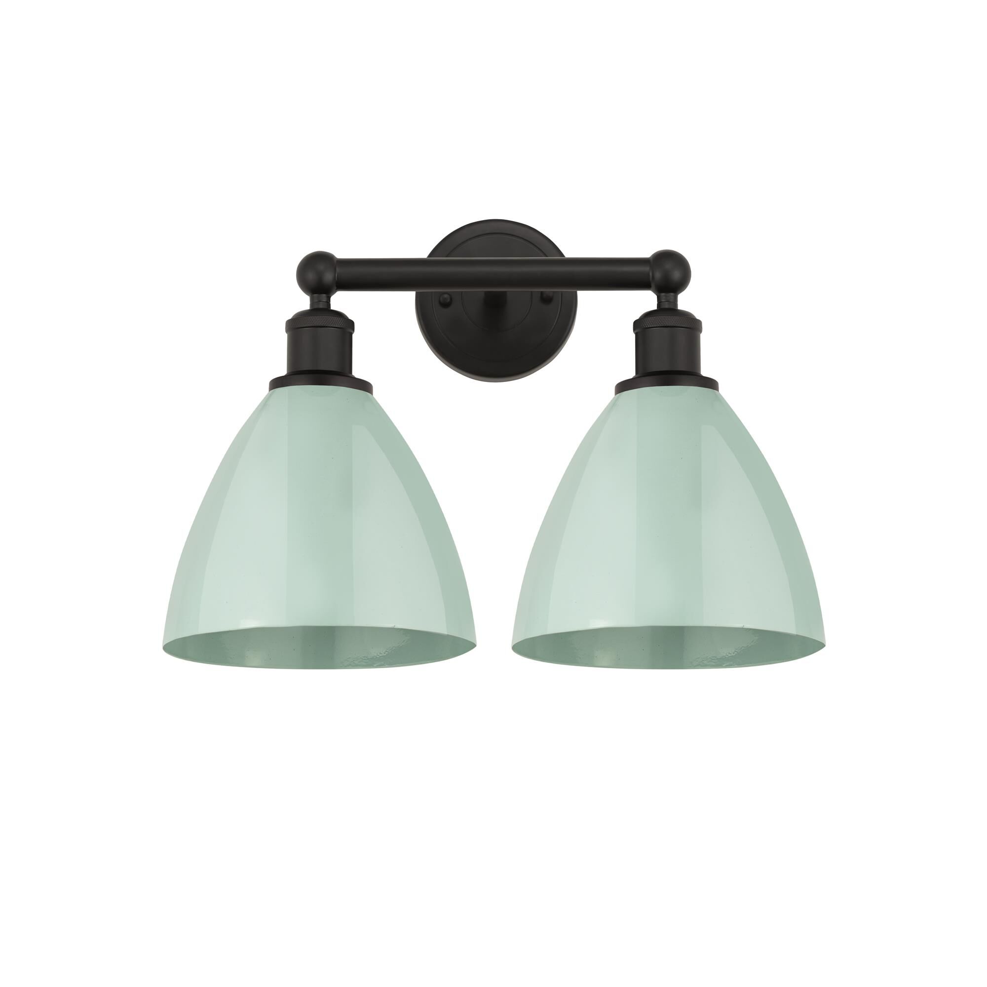 Shown in Oil Rubbed Bronze, Seafoam finish and Seafoam Metal shade