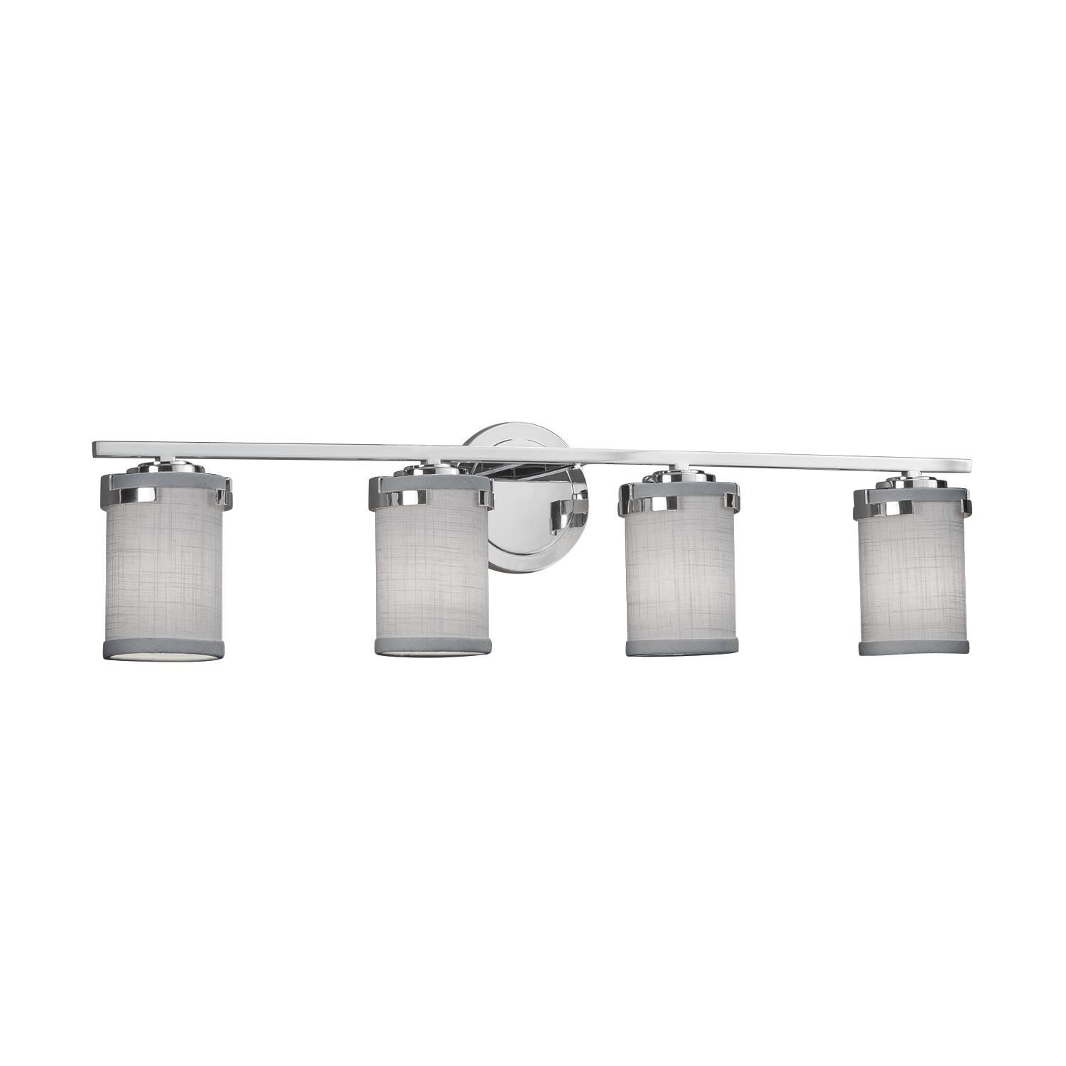 Textile 31 Inch 4 Light Bath Vanity Light by Justice Design Group